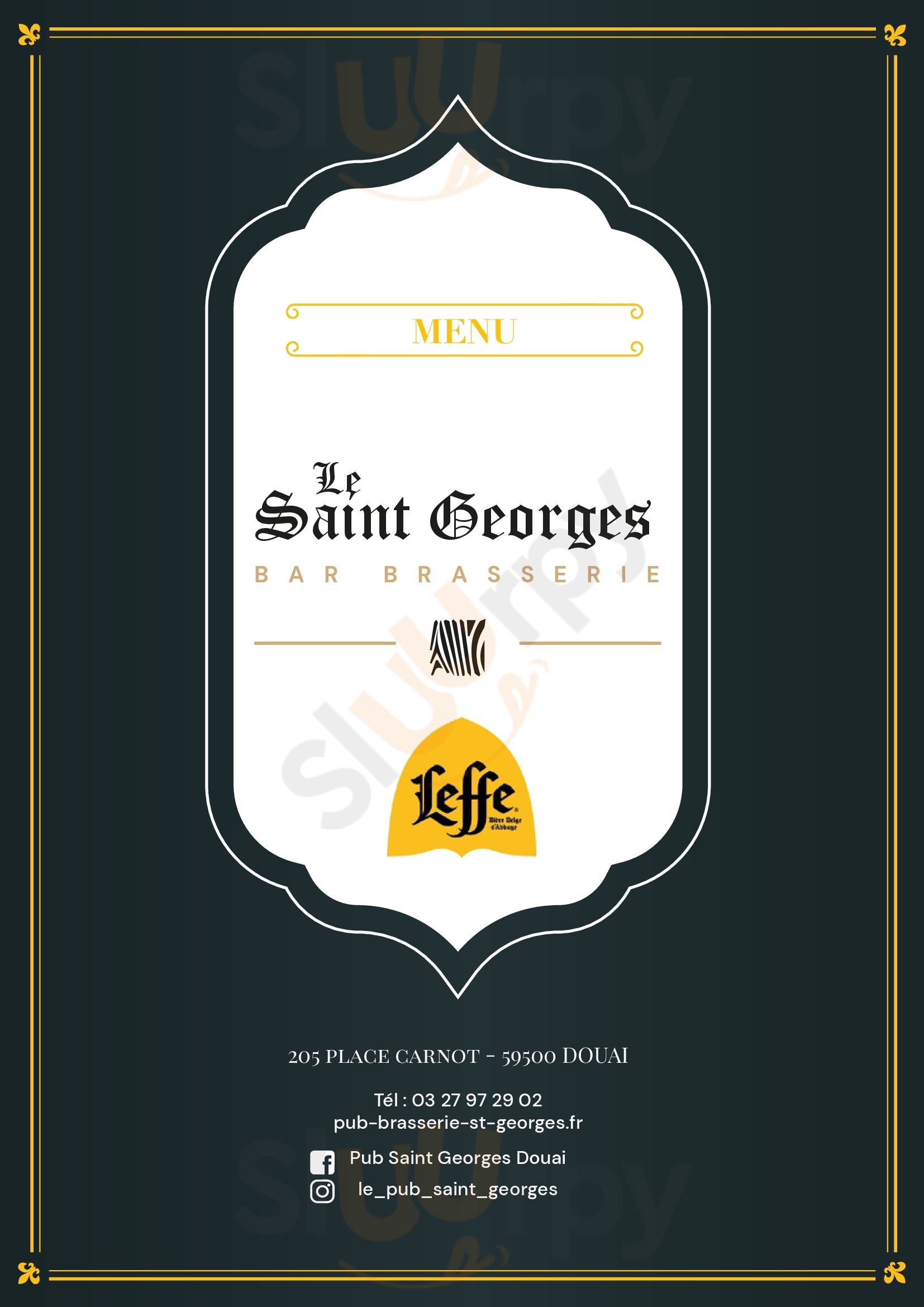 Pub Saint Georges Douai Menu - 1