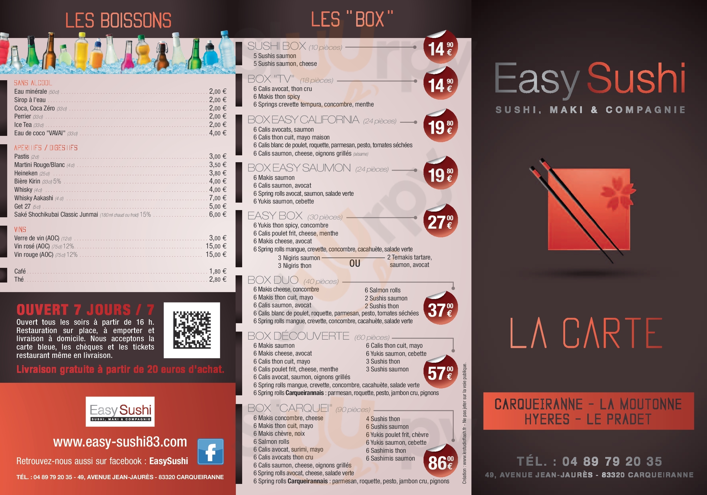 Easy Sushi La Valette-du-Var Menu - 1