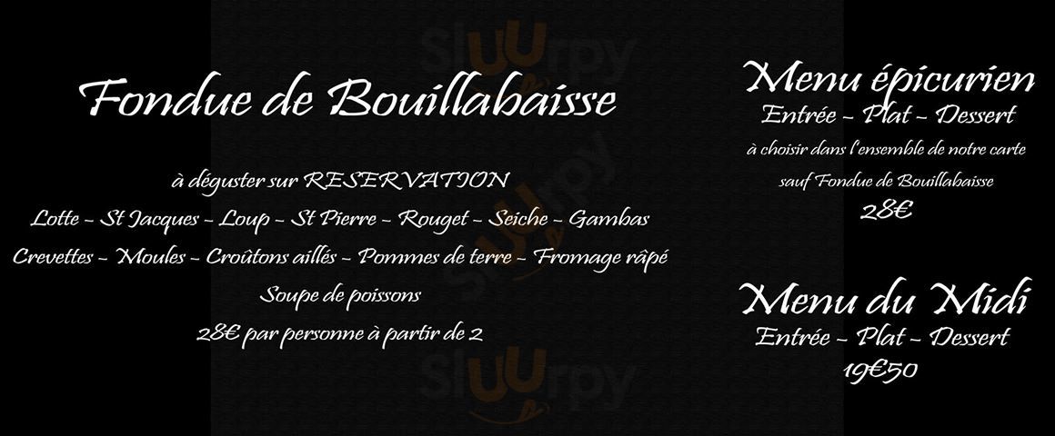 L'epicurien Frontignan Menu - 1