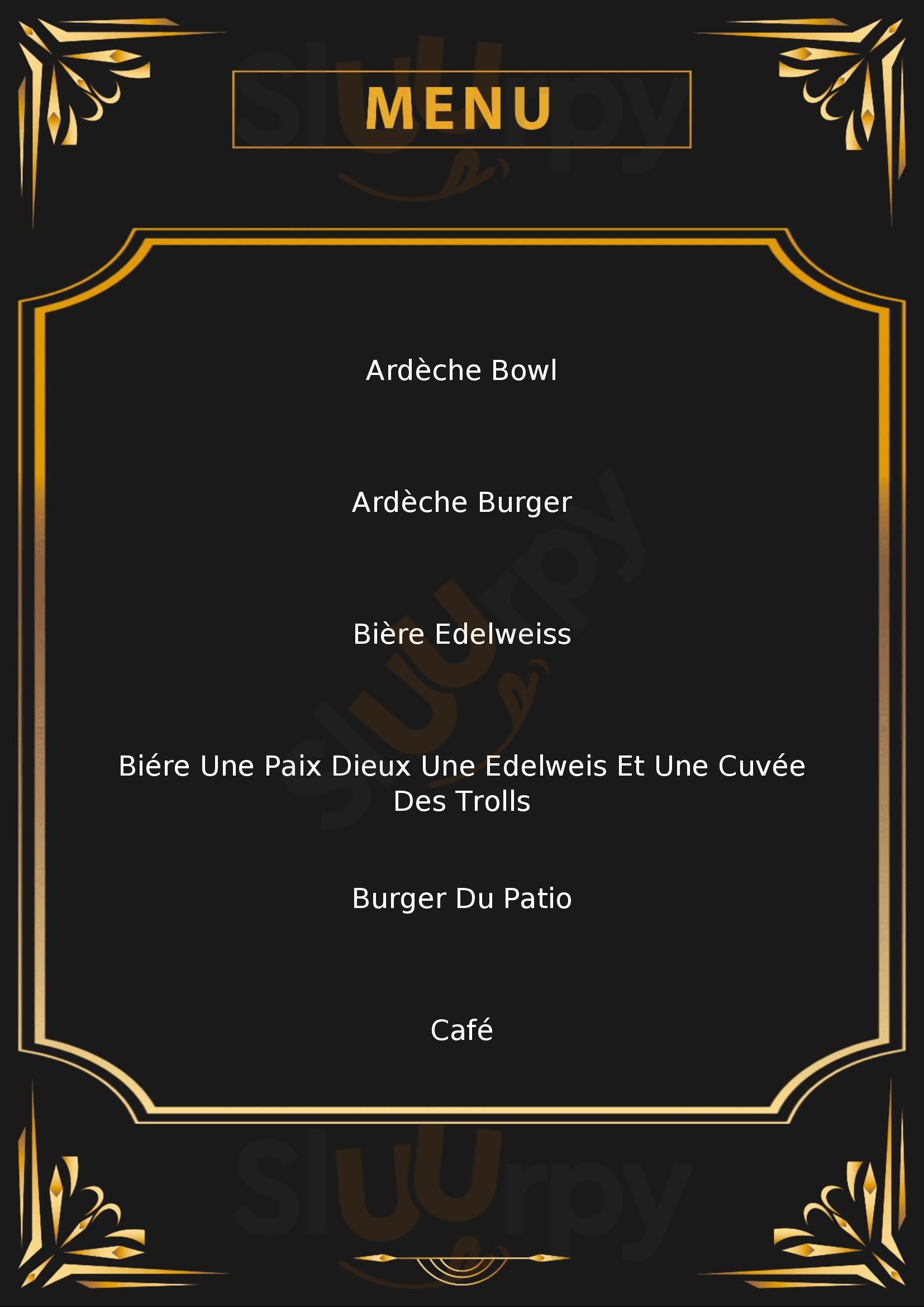 Le Patio Vallon-Pont-d'Arc Menu - 1