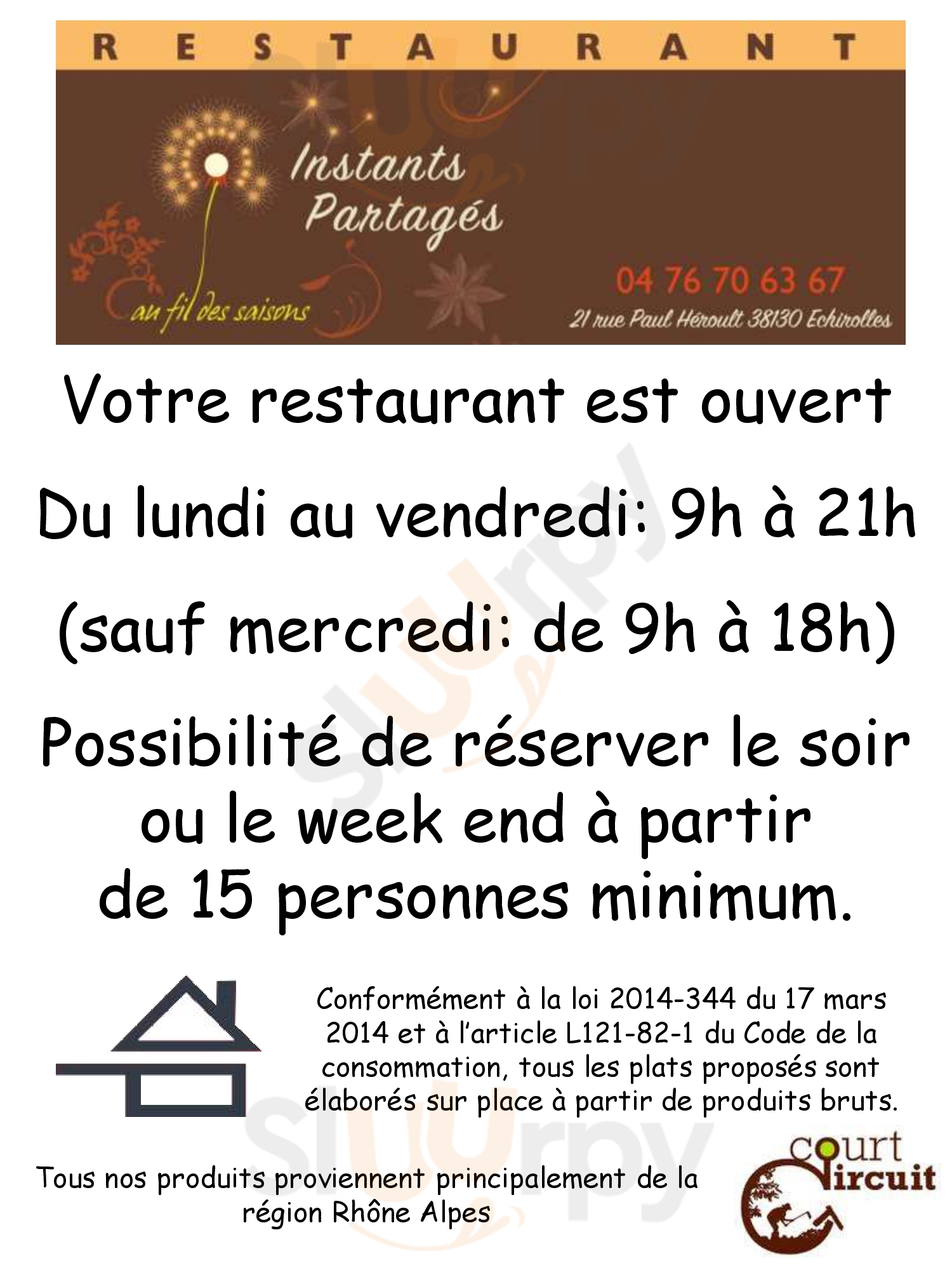 Main Menu - Instants Partages
