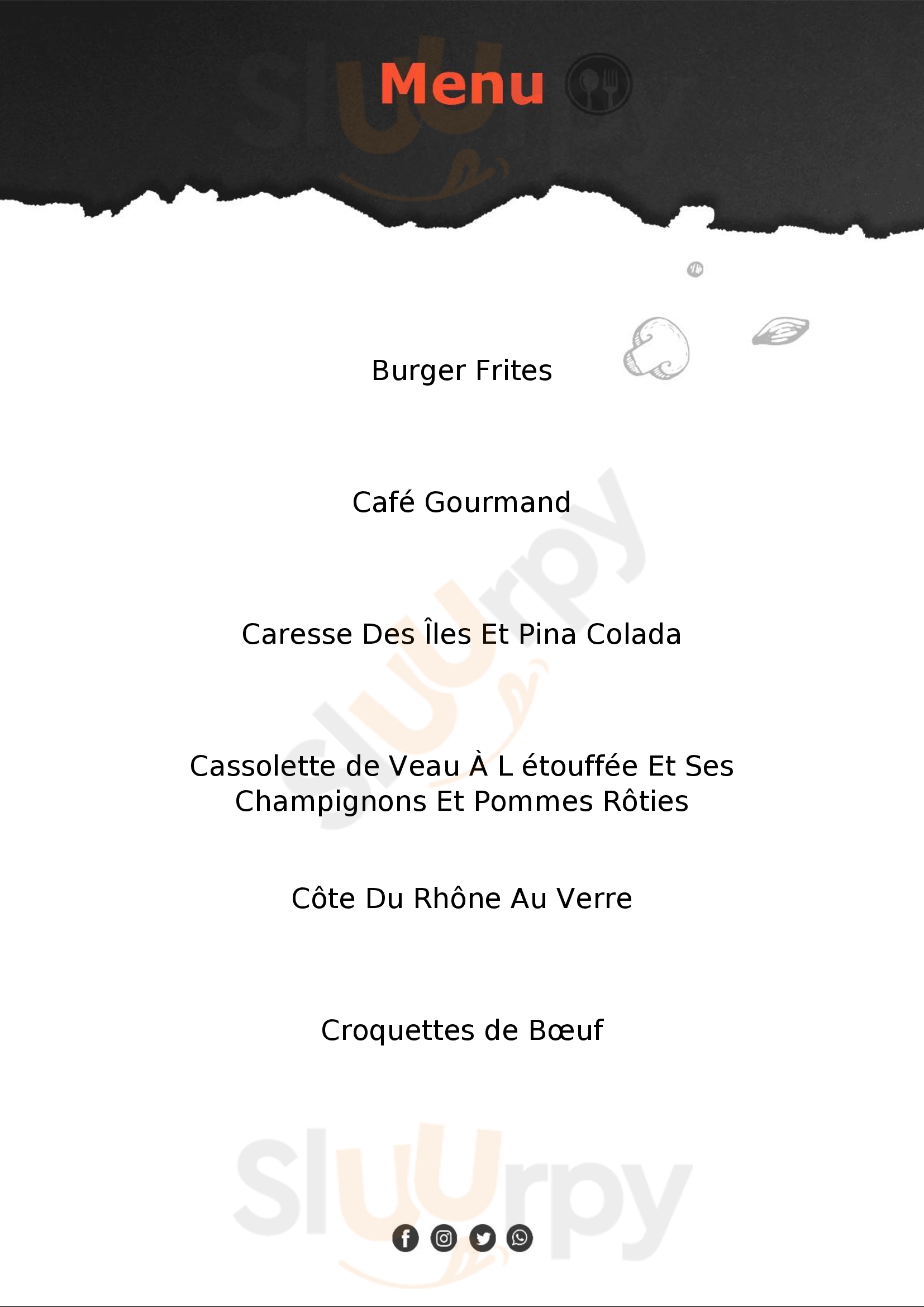 Le Boucanier Mantes-la-Jolie Menu - 1