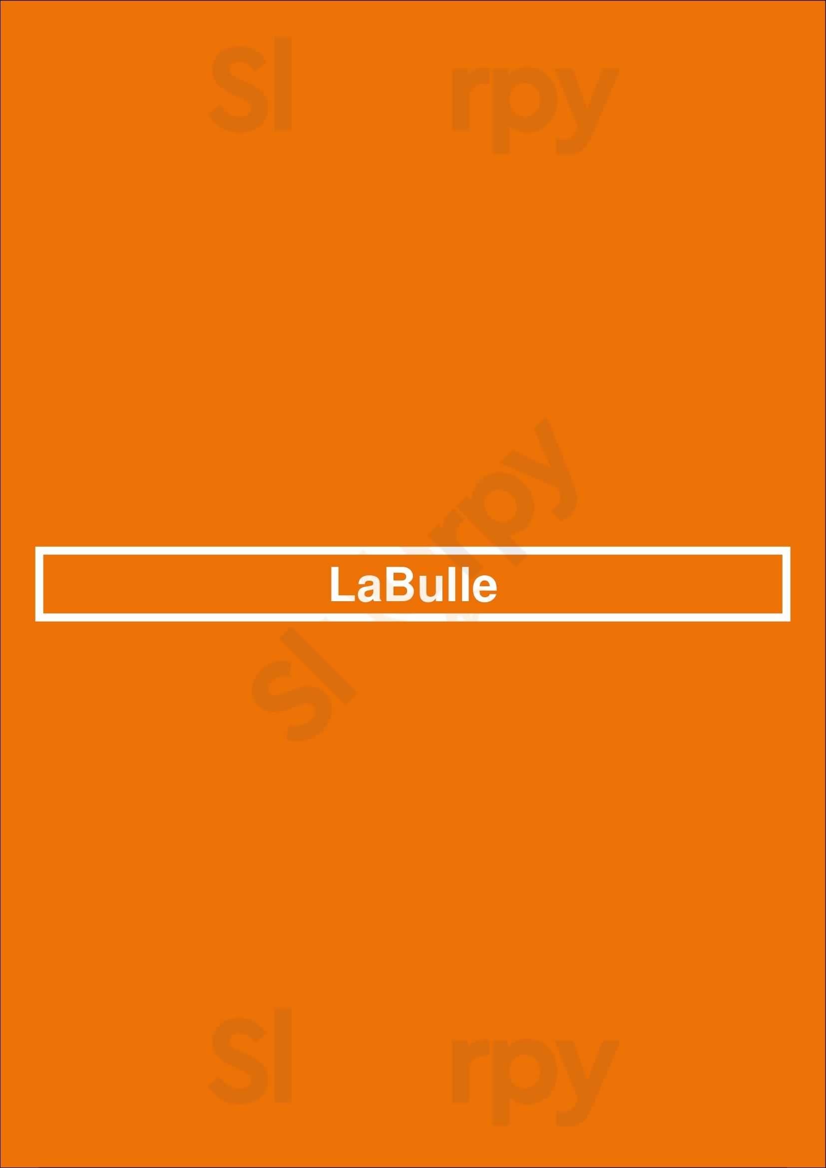 Labulle Vélizy-Villacoublay Menu - 1