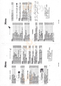 Le Dragon D'or menu
