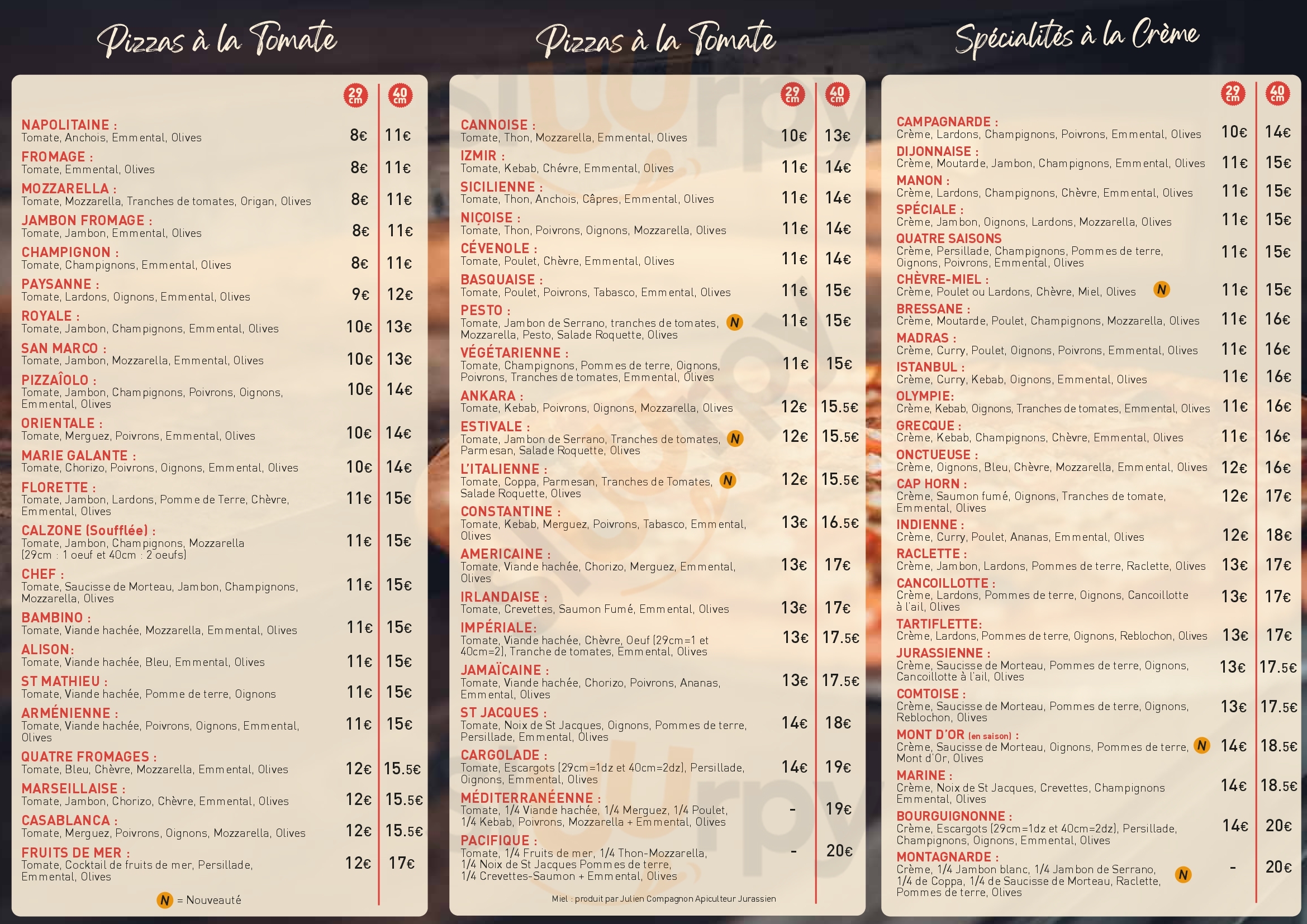 Allo Pizza Lons-le-Saunier Menu - 1