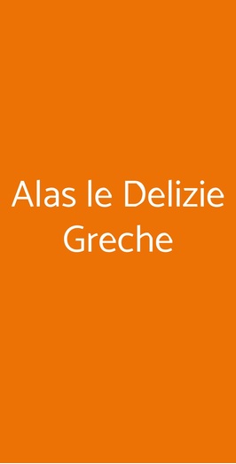 Alas Le Delizie Greche, Firenze