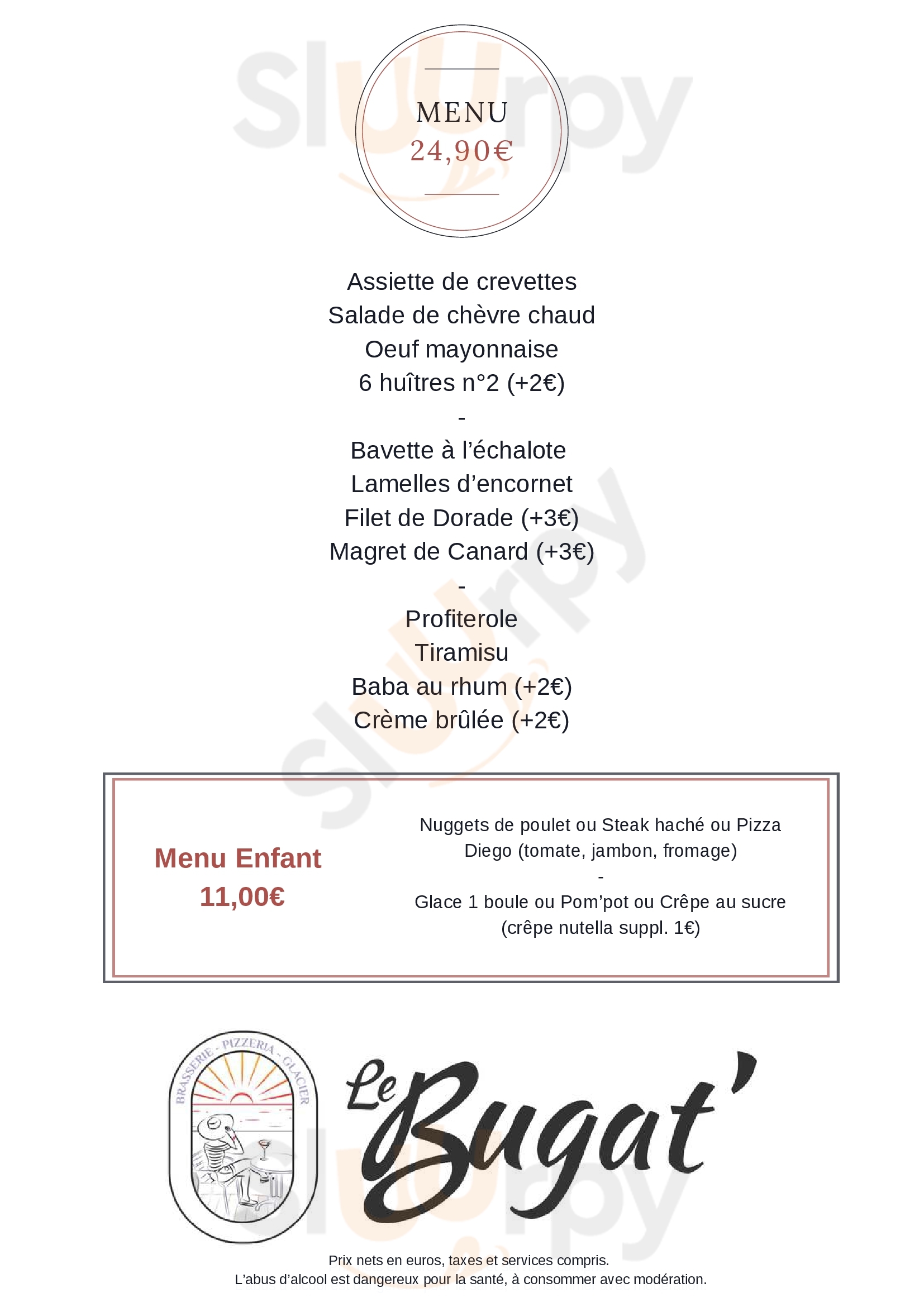 Le Bugatti Châtelaillon-Plage Menu - 1