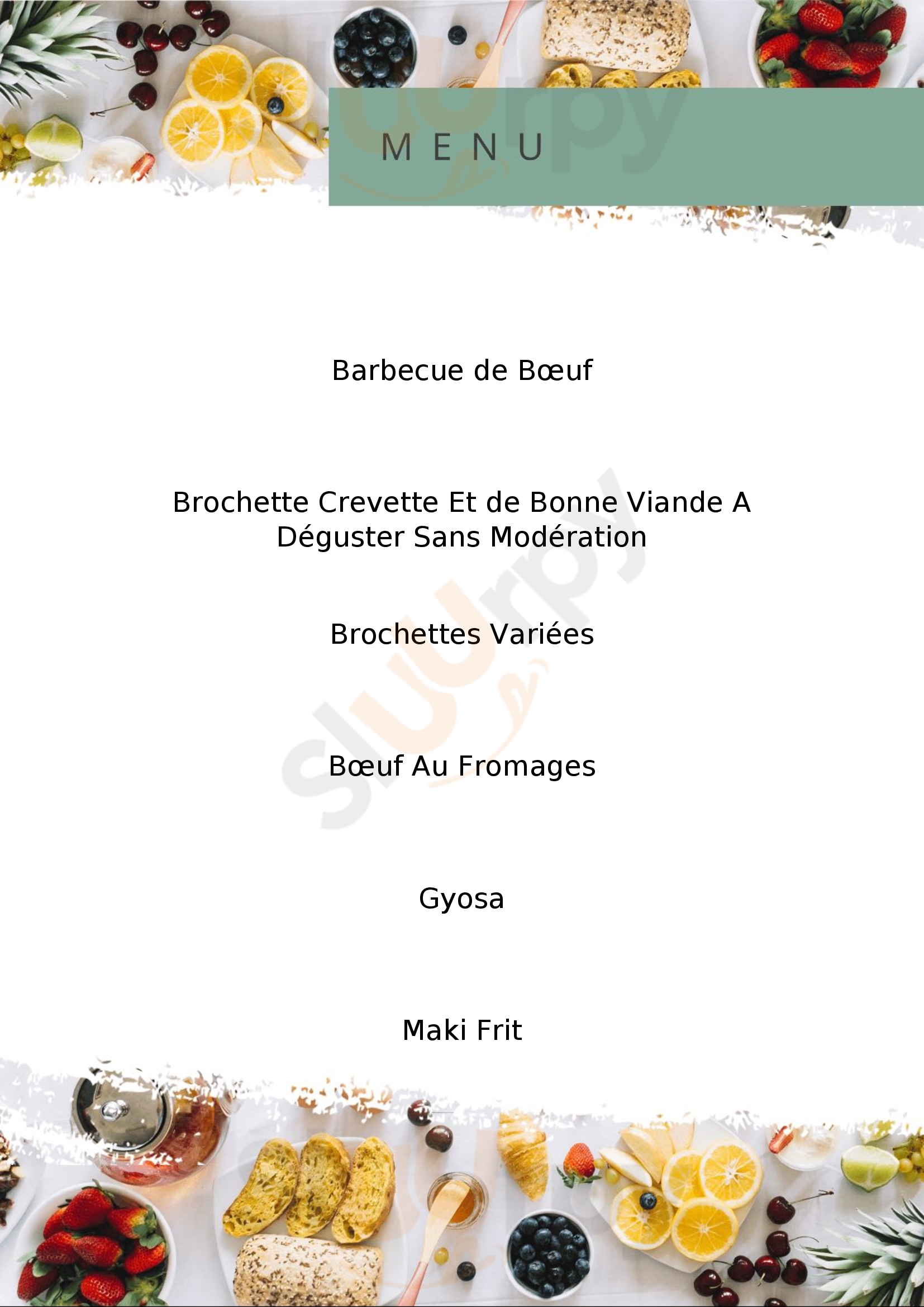 Takayalé Sainte-Geneviève-des-Bois Menu - 1