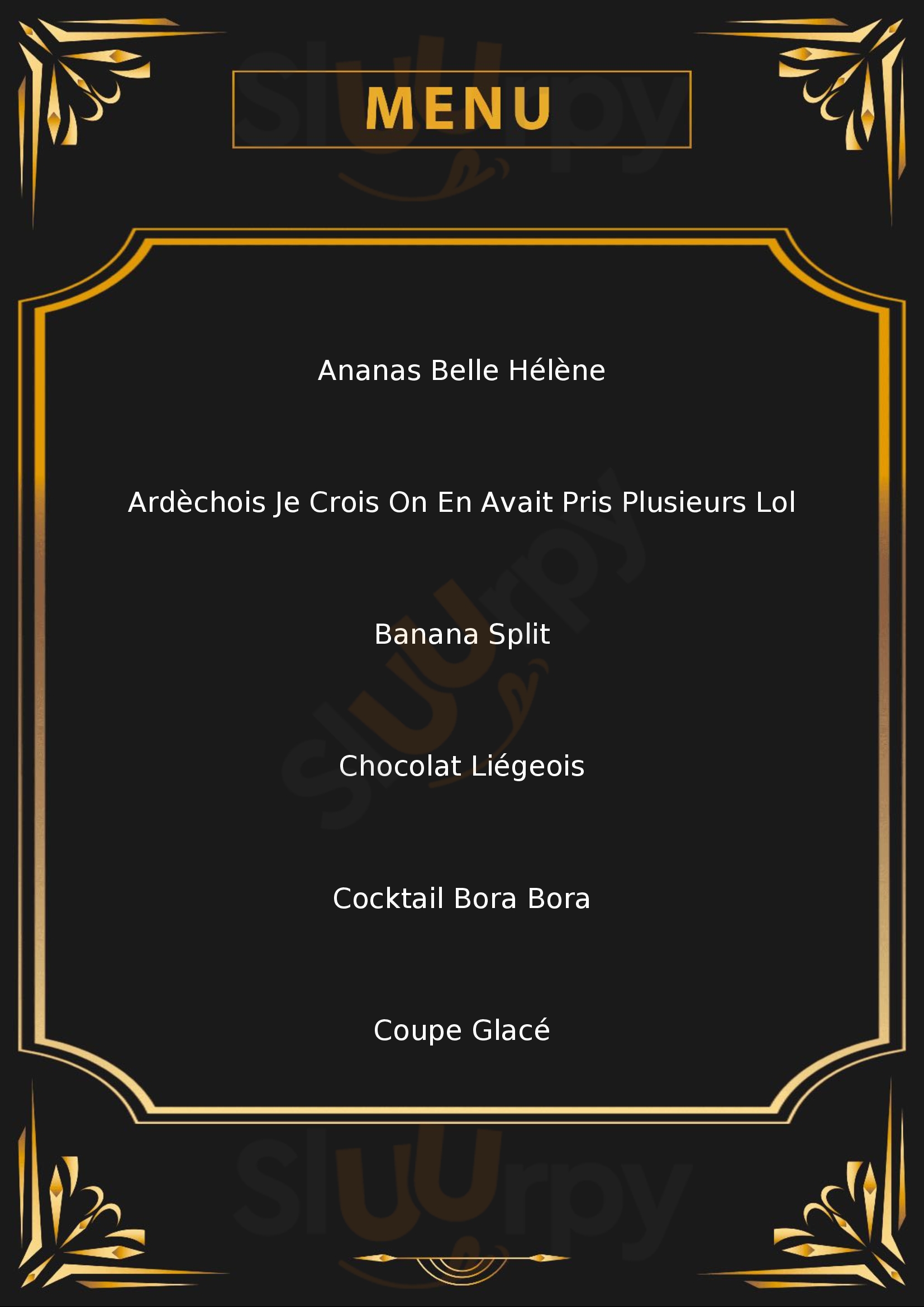 Glacier Le Bon Coin Balaruc-les-Bains Menu - 1