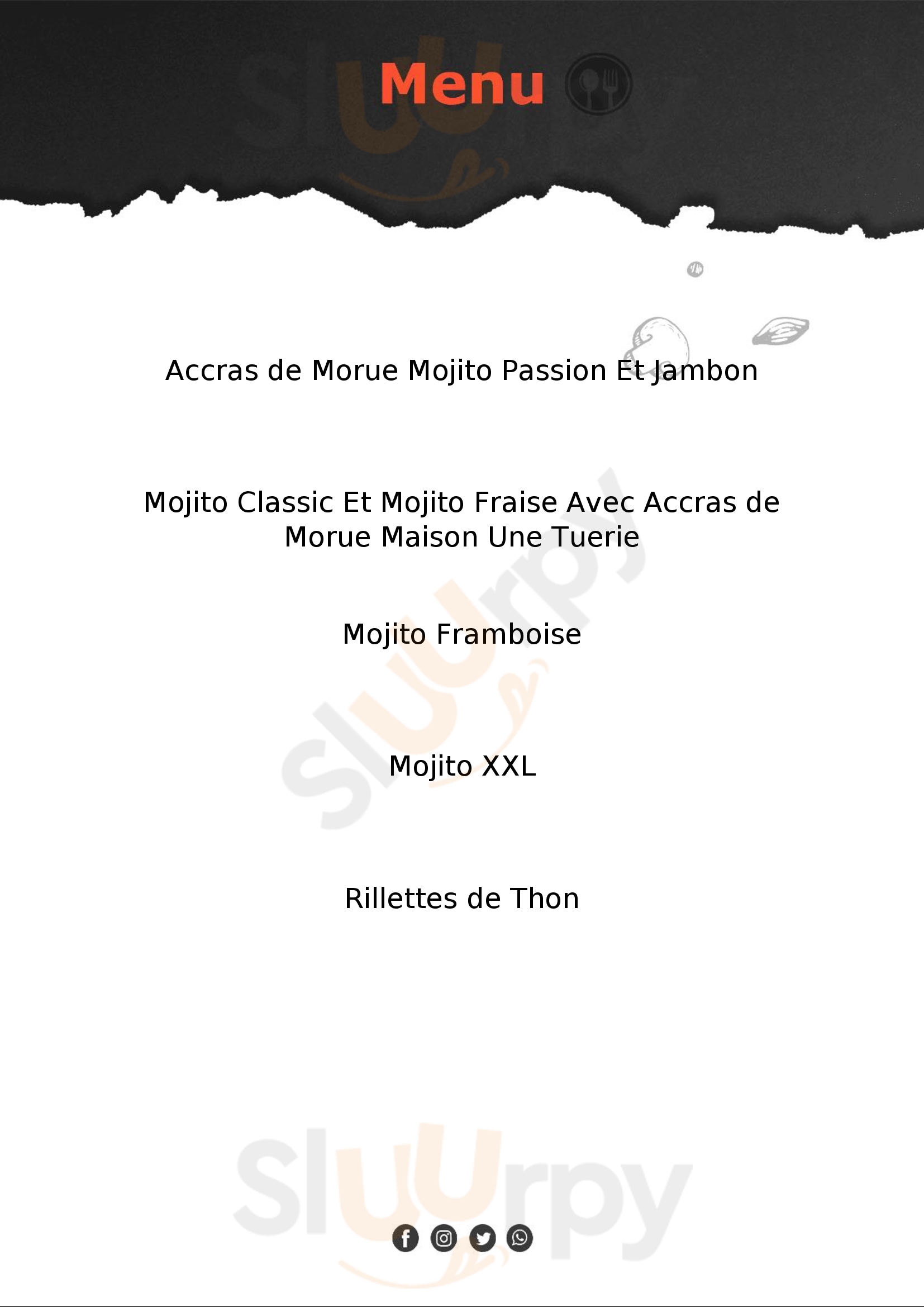 Mojito Bar Le Croisic Menu - 1