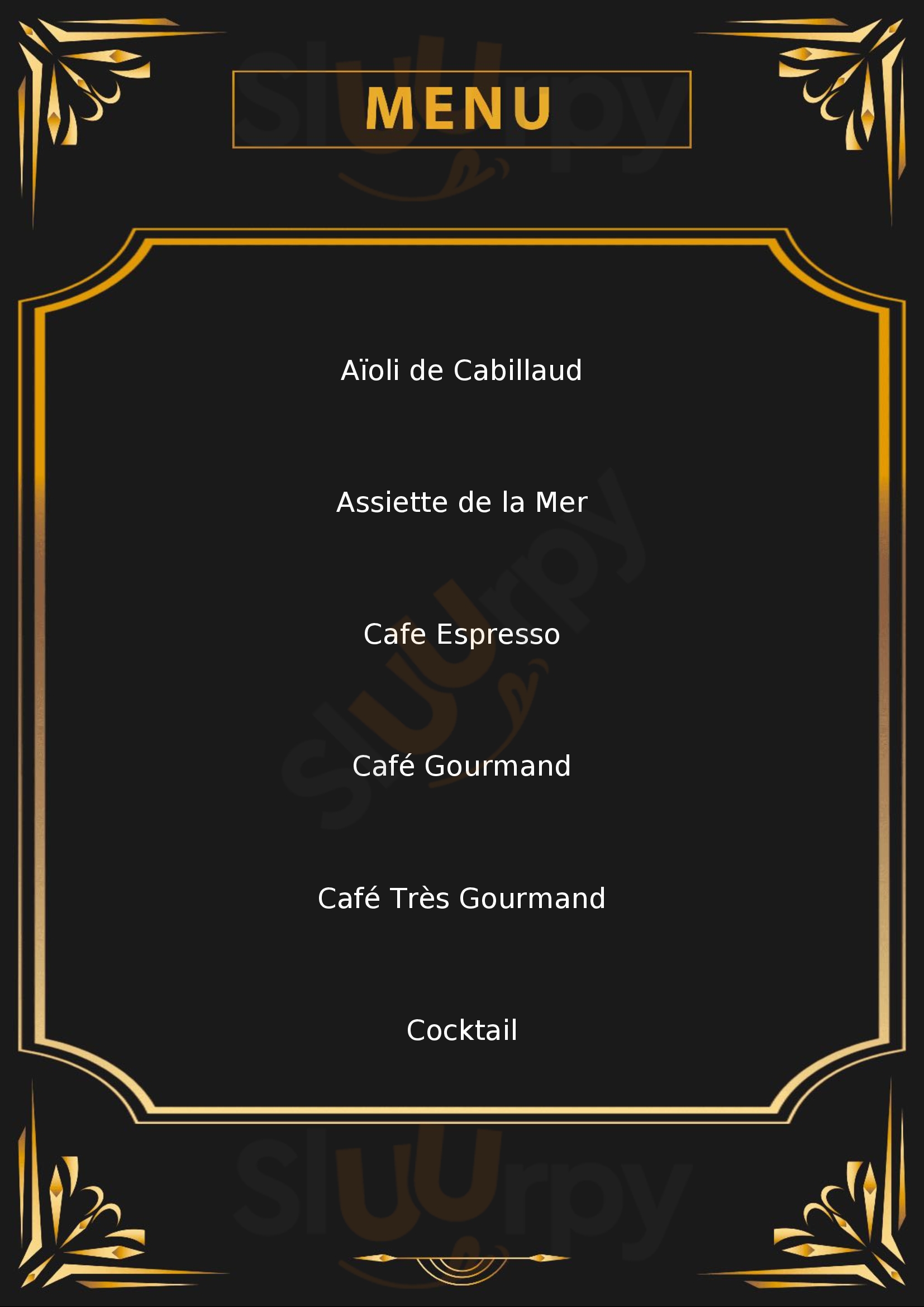 Le Bélouga Balaruc-les-Bains Menu - 1