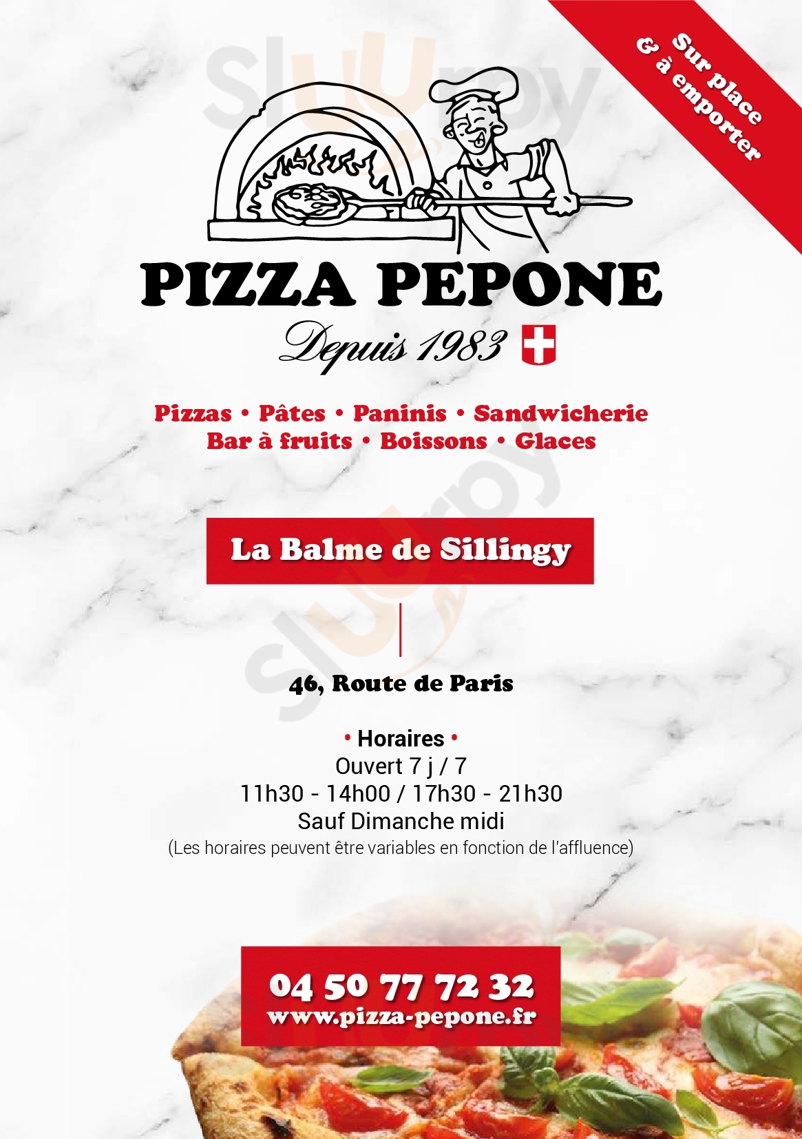 Pizza Pepone Annecy-le-Vieux Menu - 1
