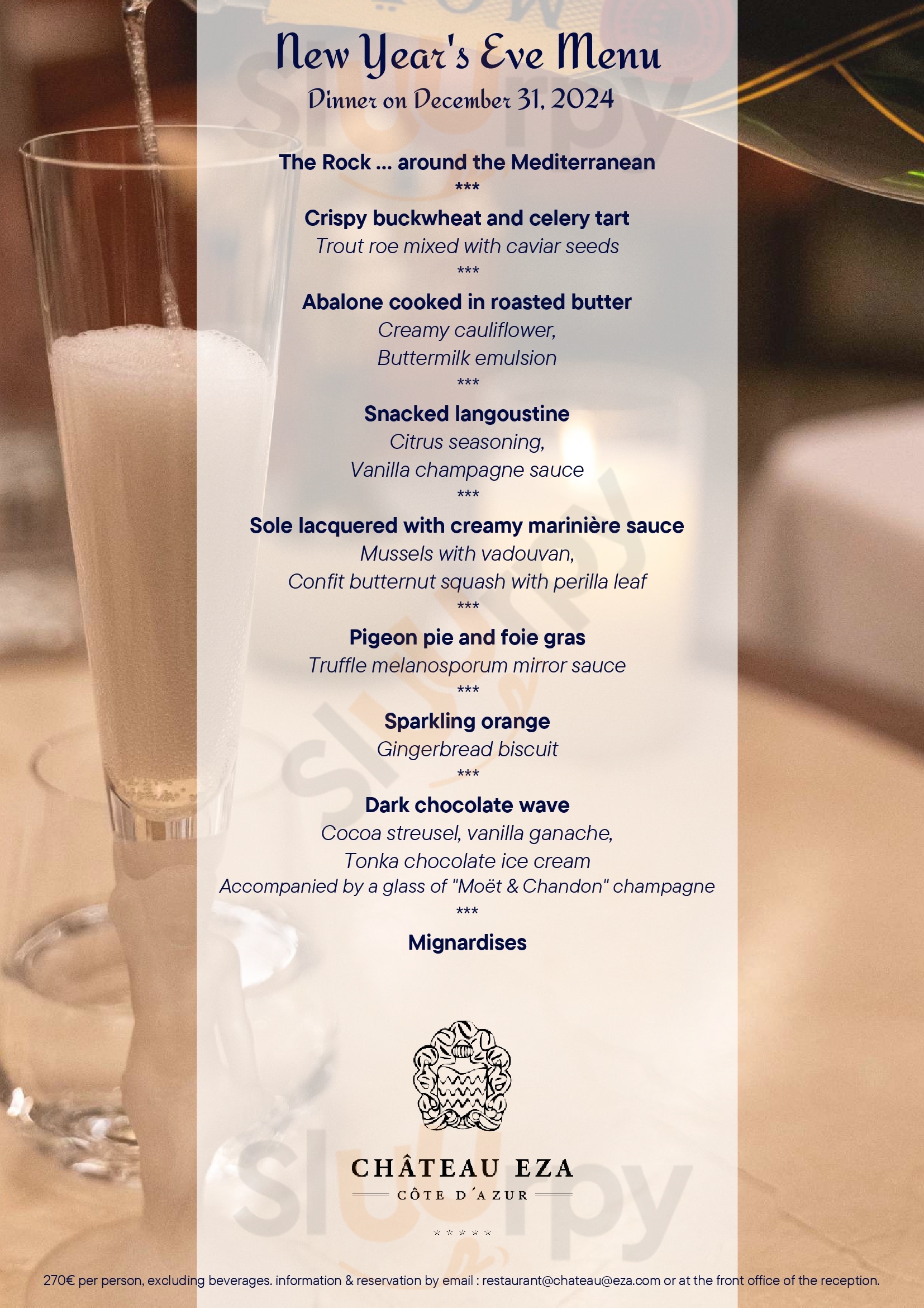 Château Eza Èze Menu - 1