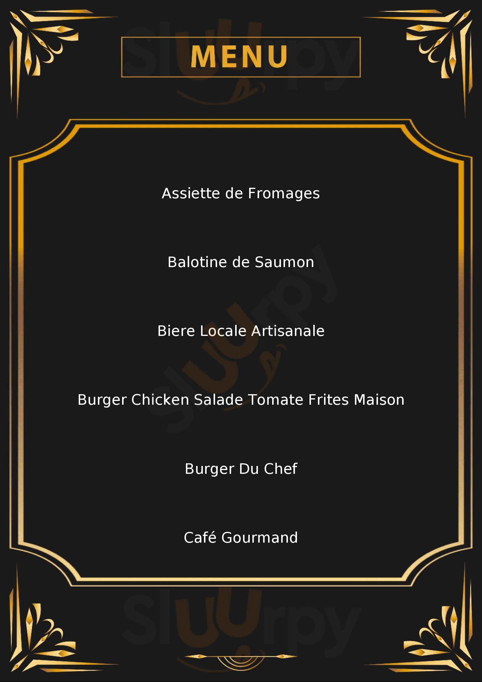 Sur Les Quais Crest Menu - 1