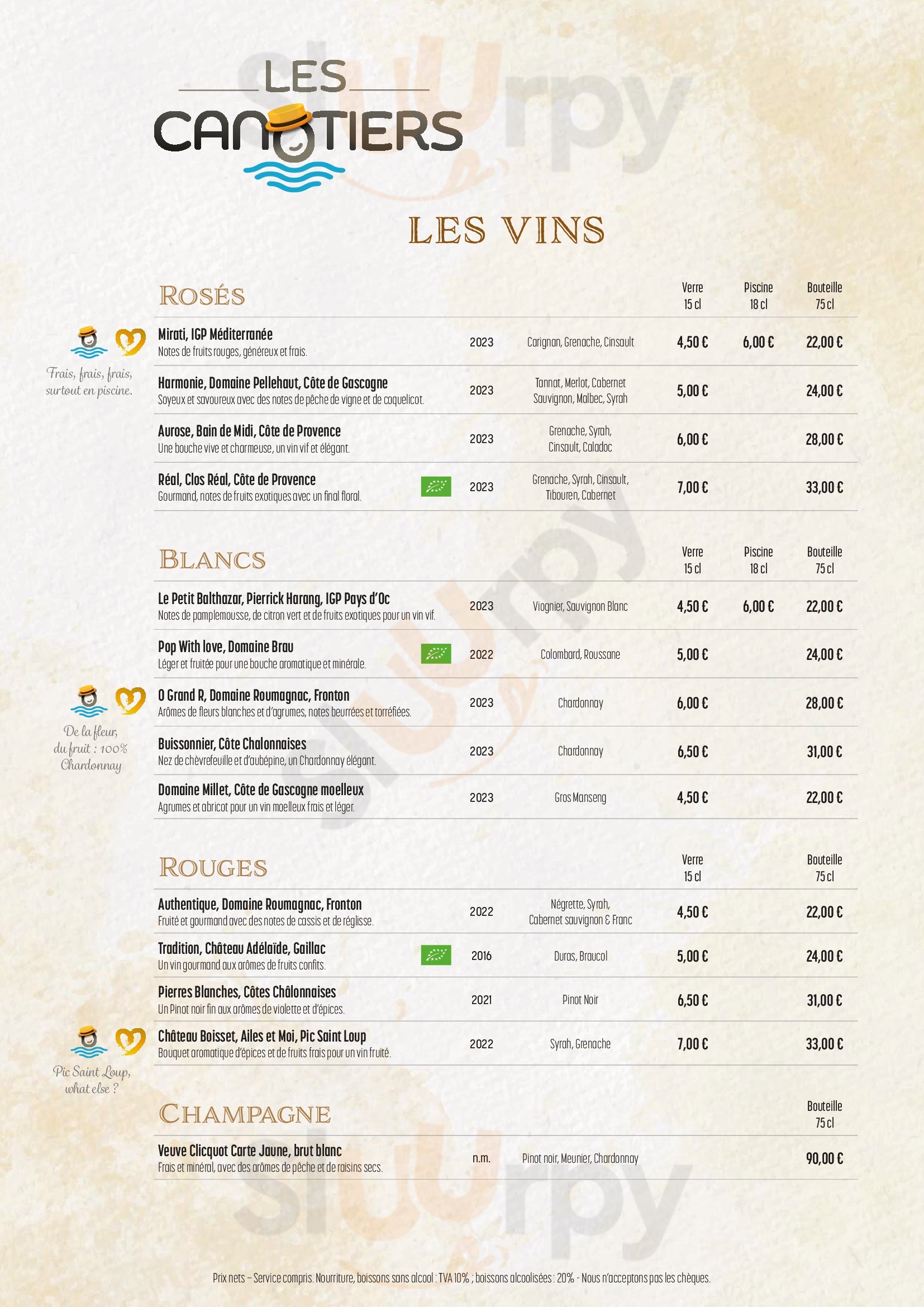 Restaurant Les Canotiers Chatou Menu - 1