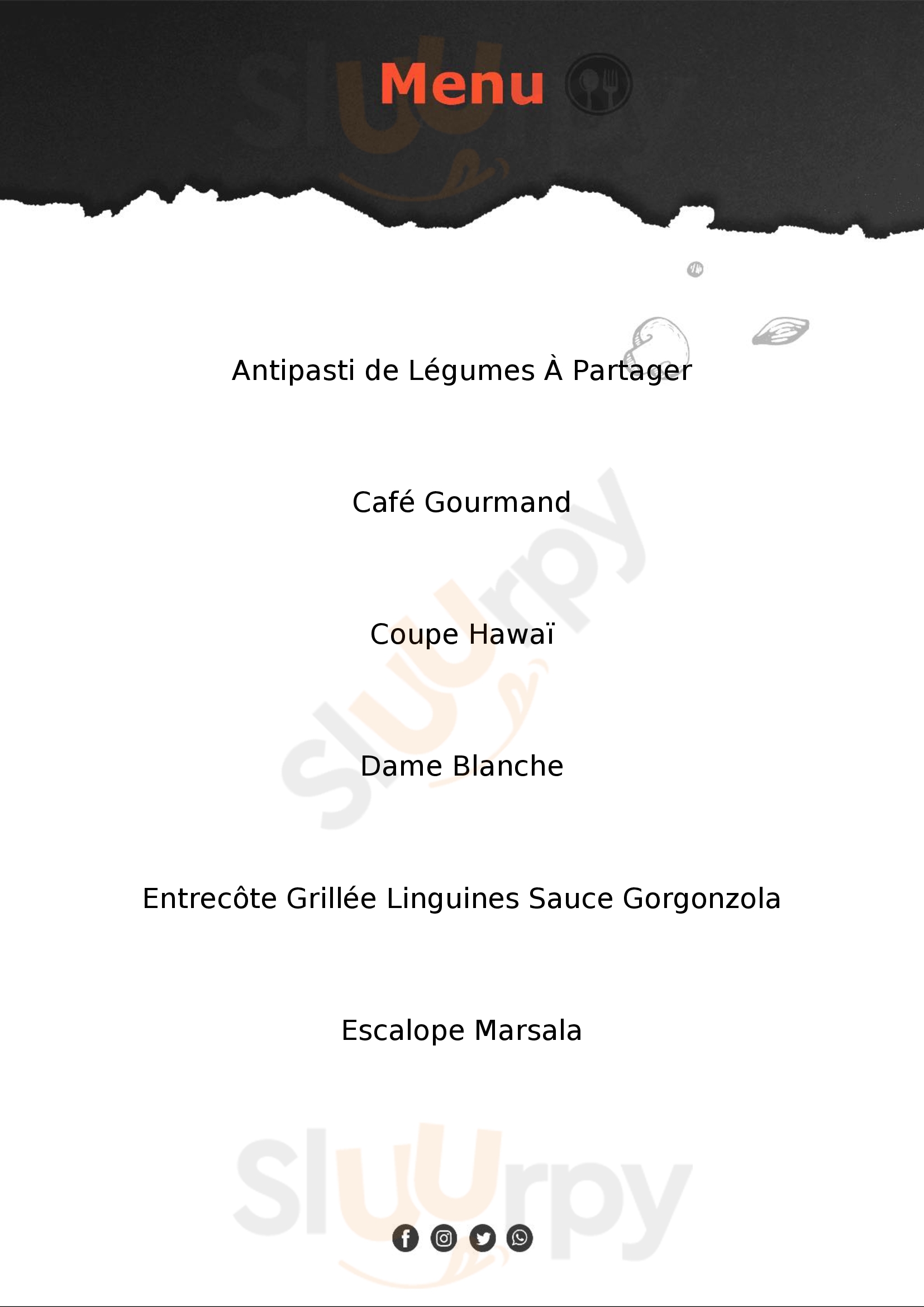 Casa Mia Claye Souilly Menu - 1