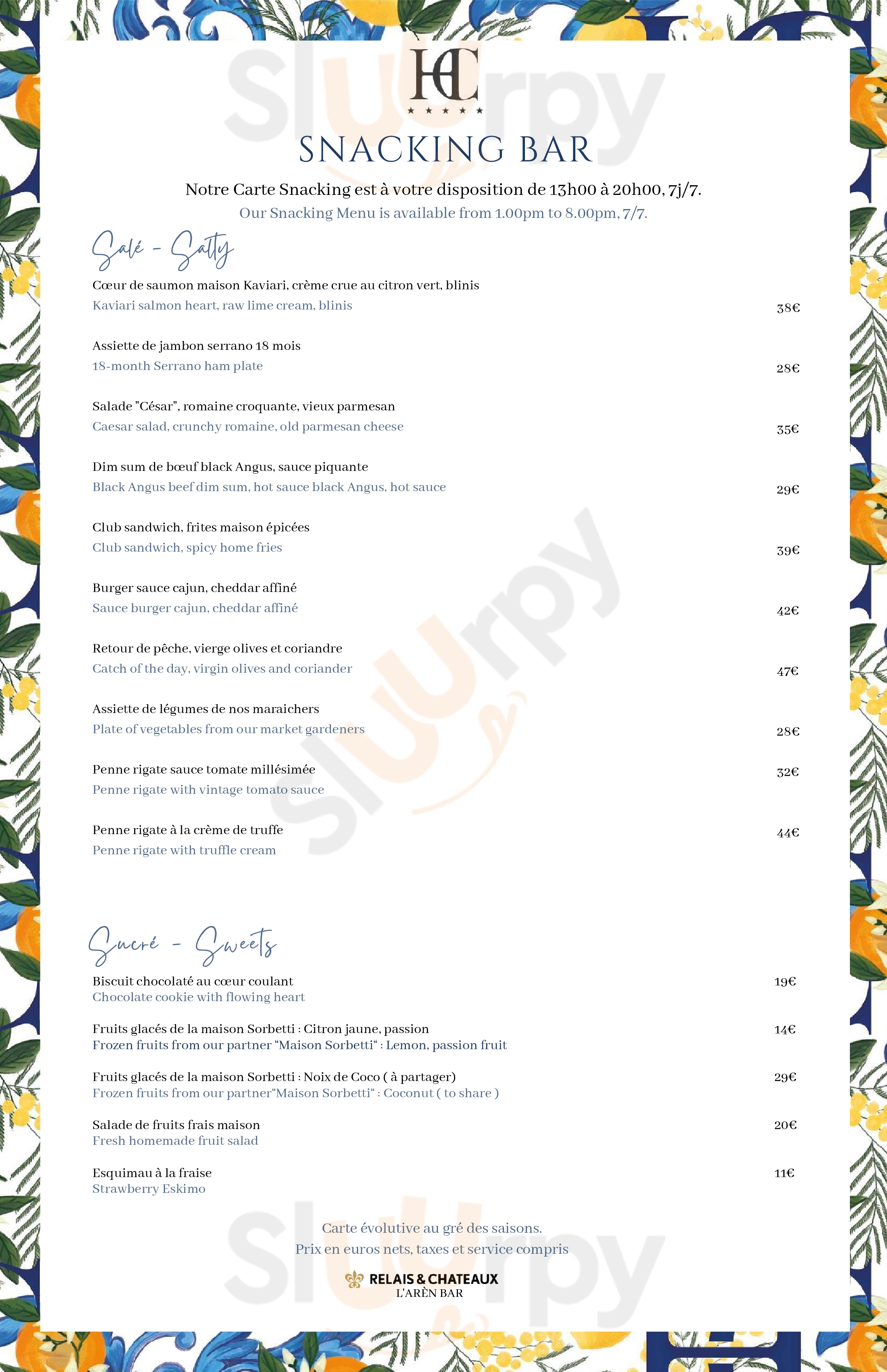 Le San Felice Le Castellet Menu - 1