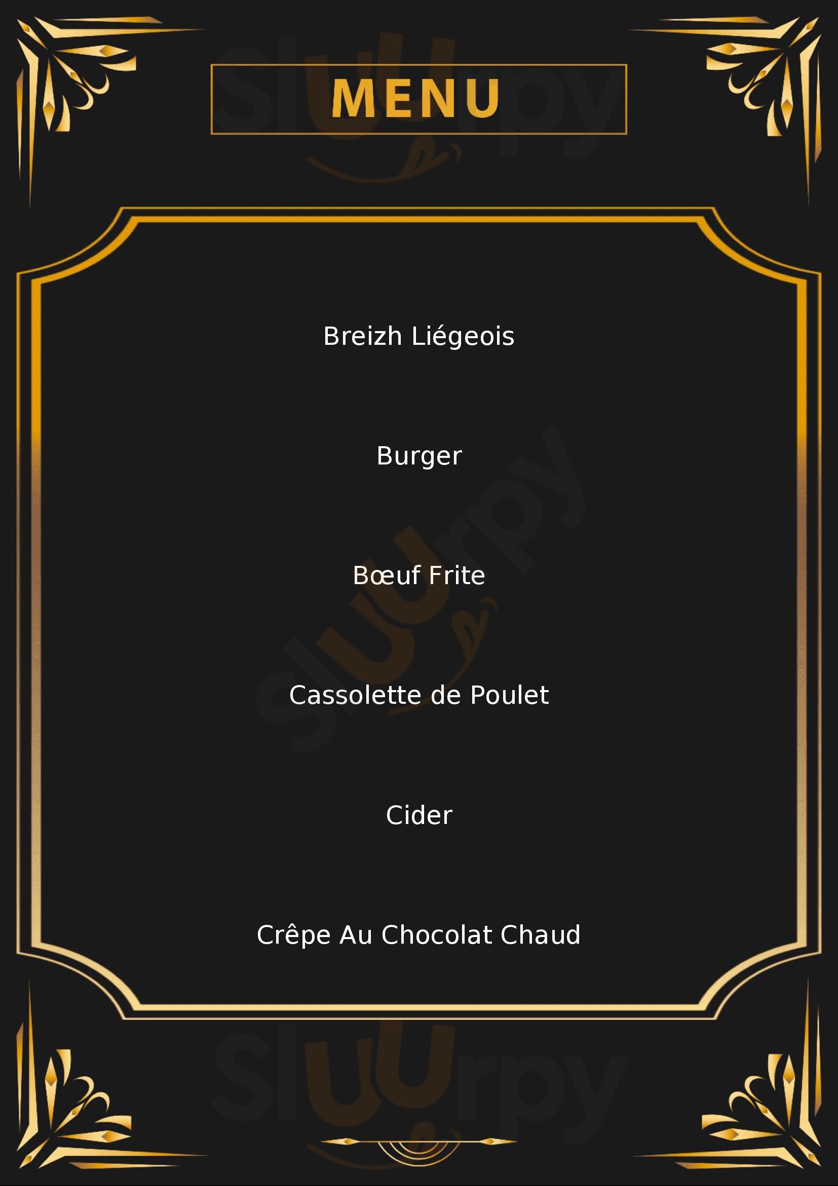 Creperie Le Kryst'ann Saint-Pol-de-Leon Menu - 1