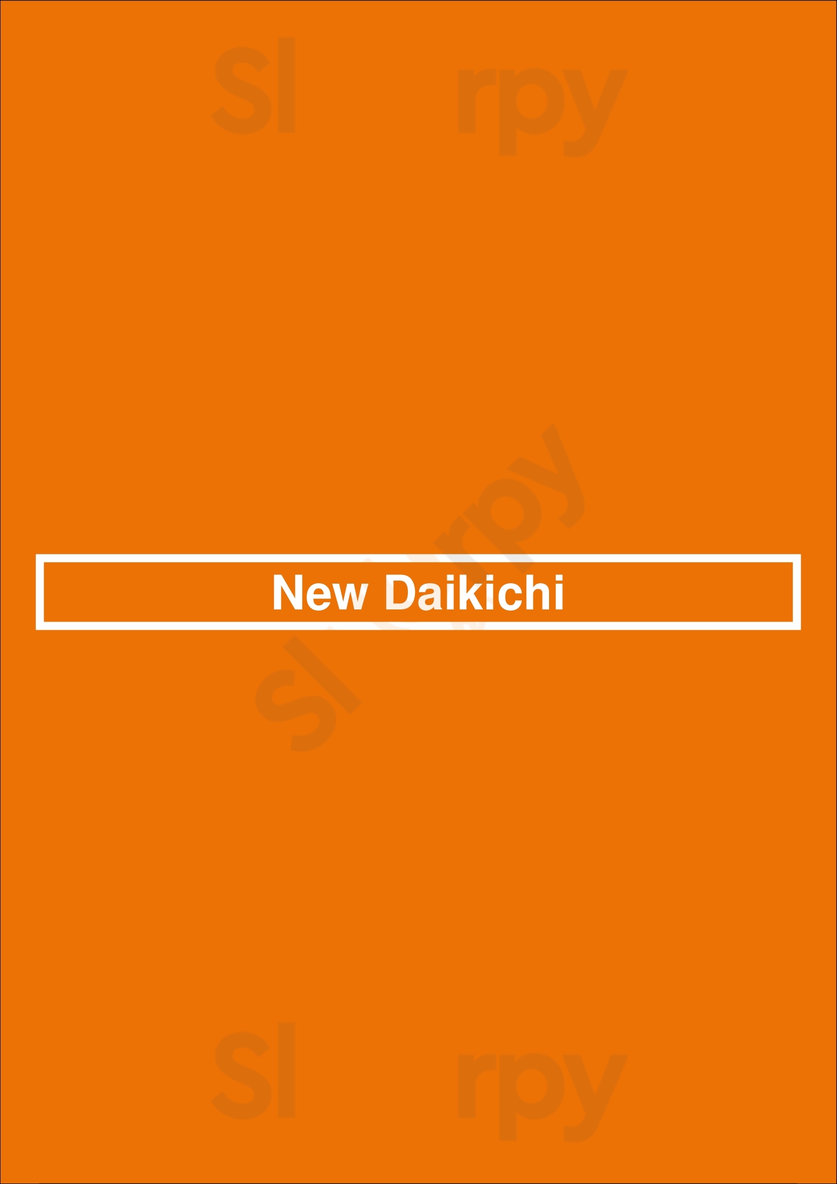 New Daikichi Bourg-la-Reine Menu - 1