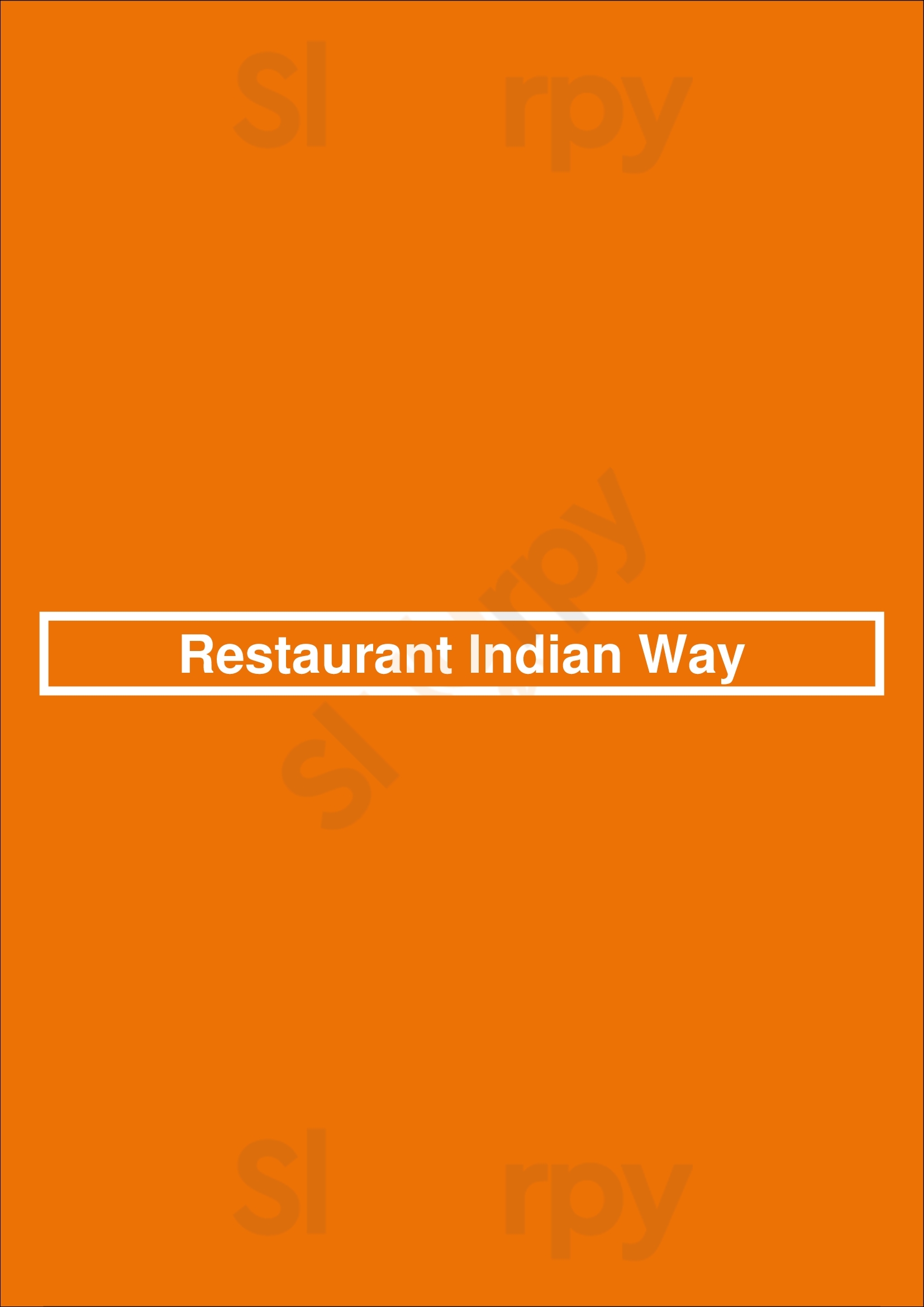 Indian Way Restaurant Noisy-le-Sec Menu - 1