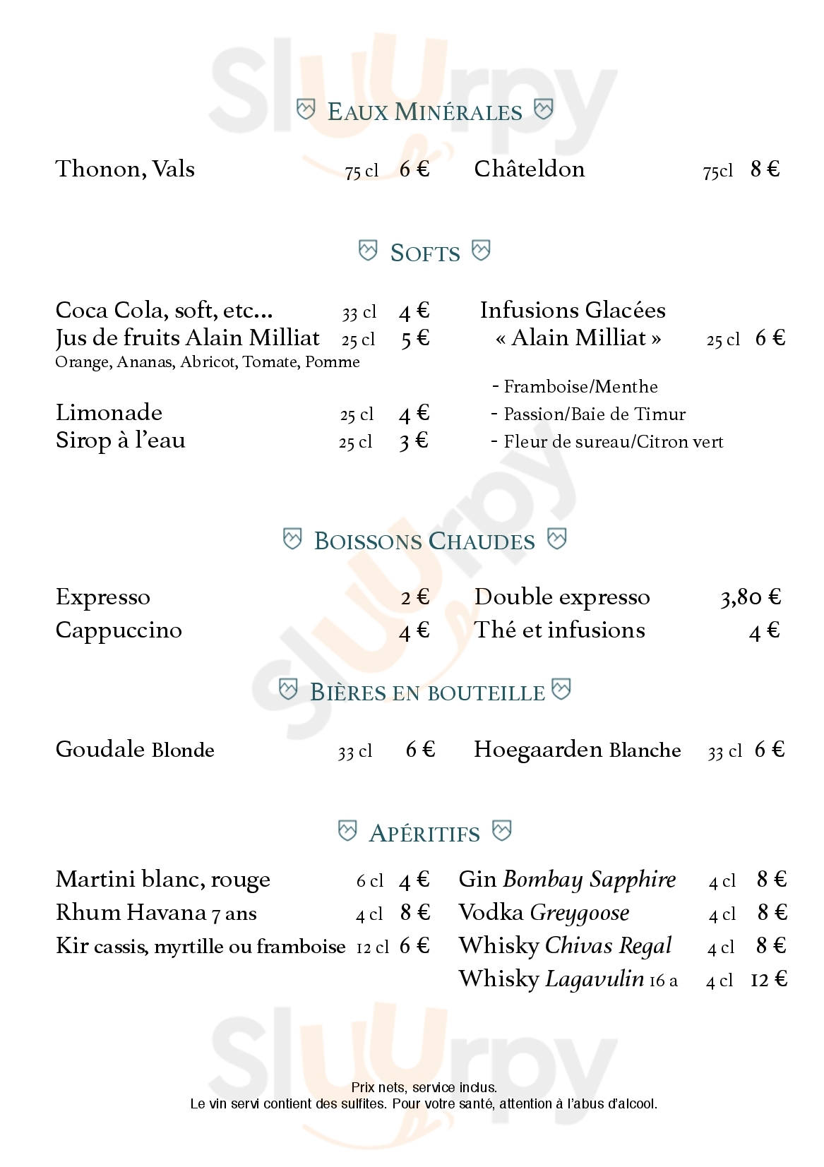 L'alpage Fontcouverte-la-Toussuire Menu - 1