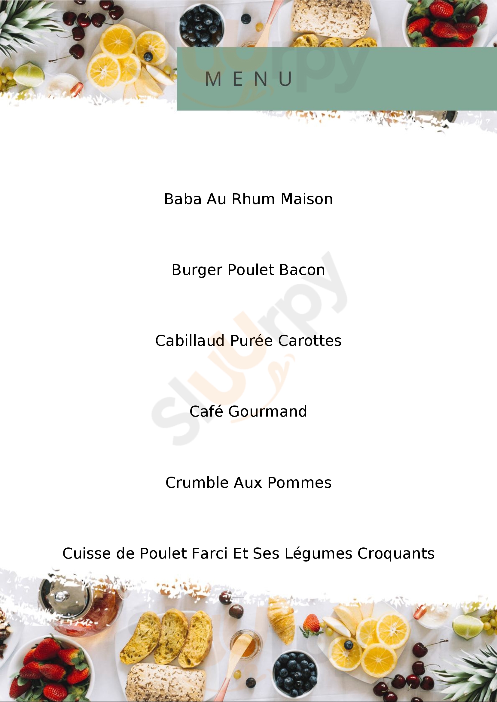 Le Goût Pile Vedène Menu - 1