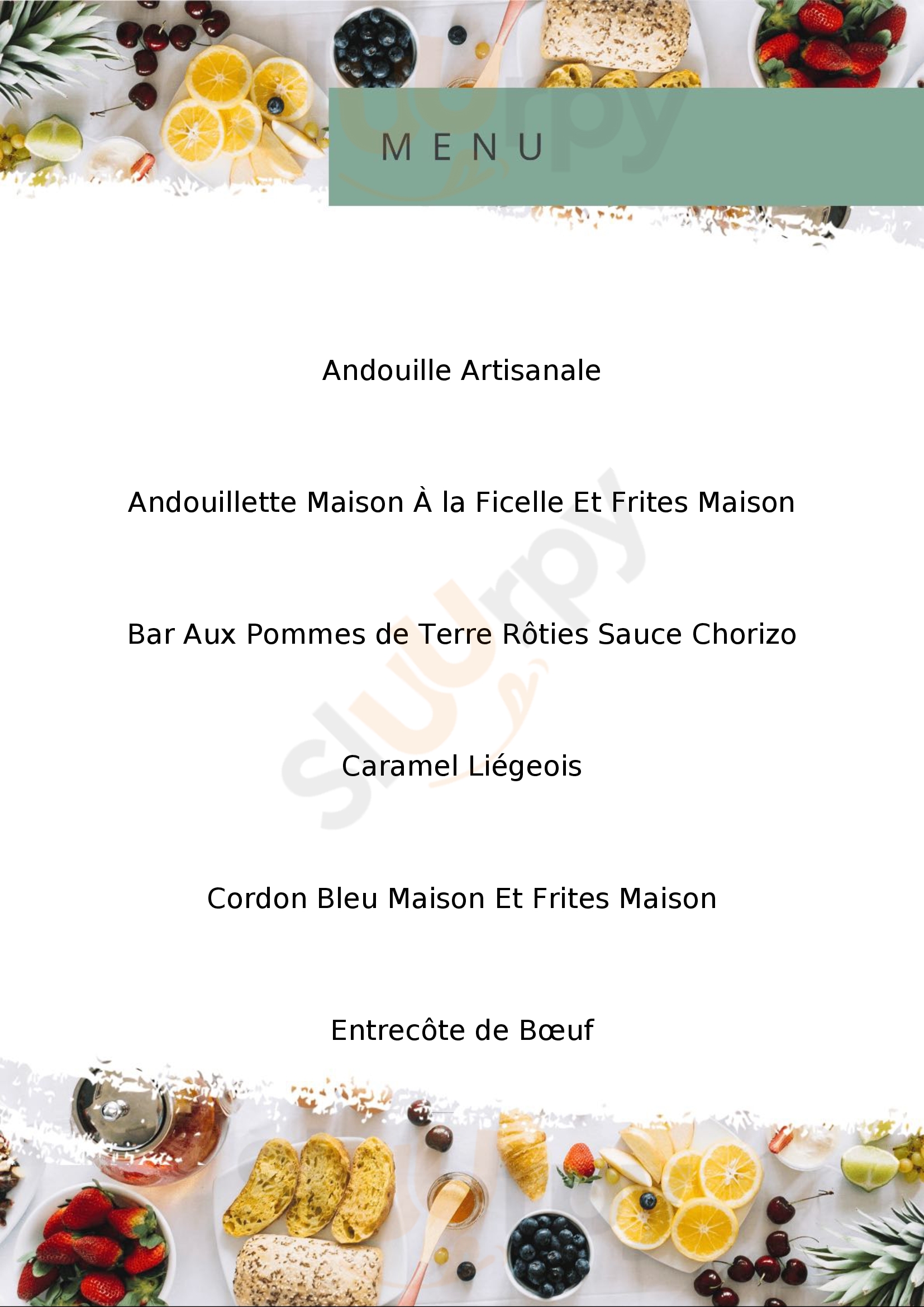 Restaurant Le Cul De Poule La Faute sur Mer Menu - 1