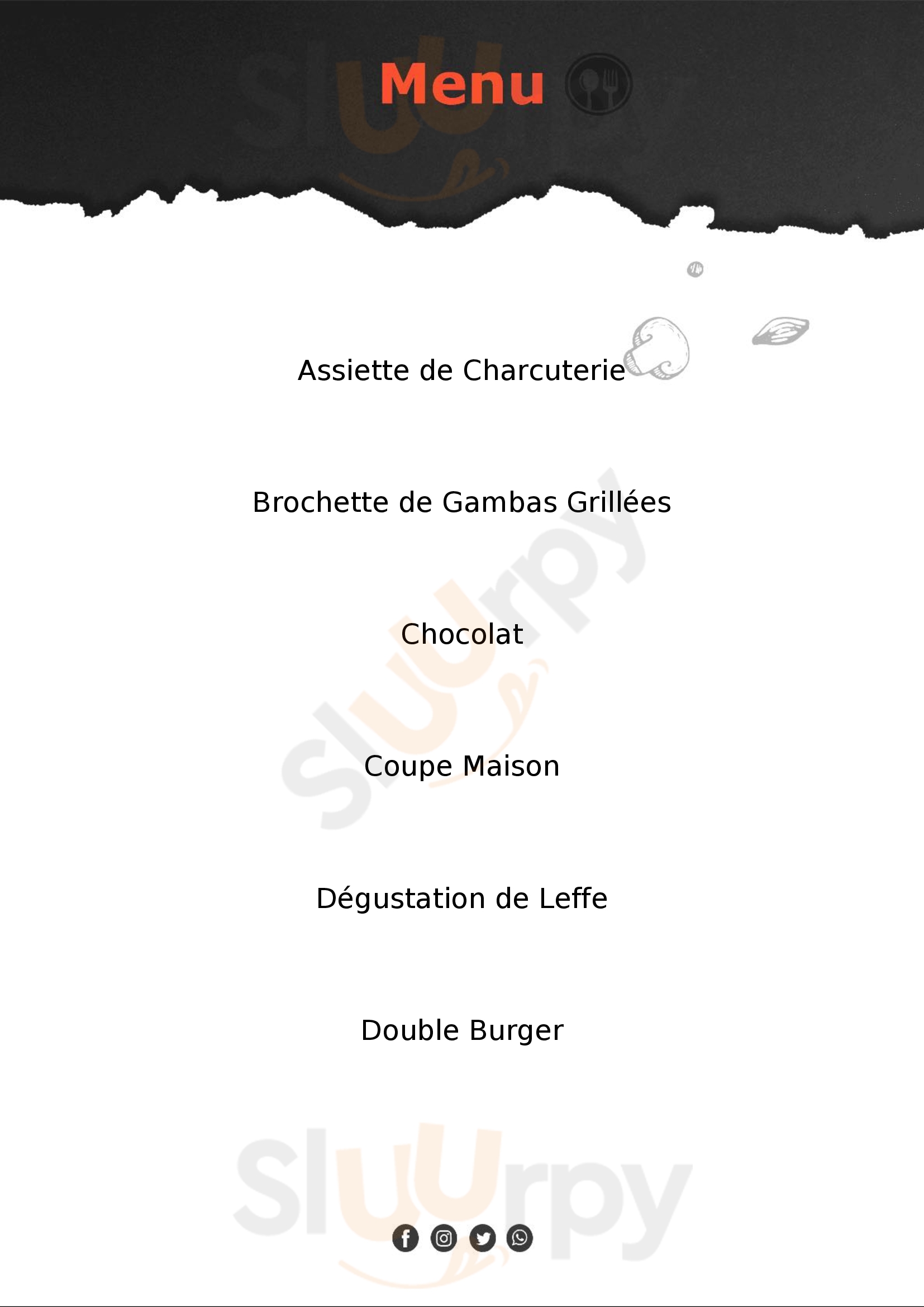 Class'croute Chambourcy Menu - 1