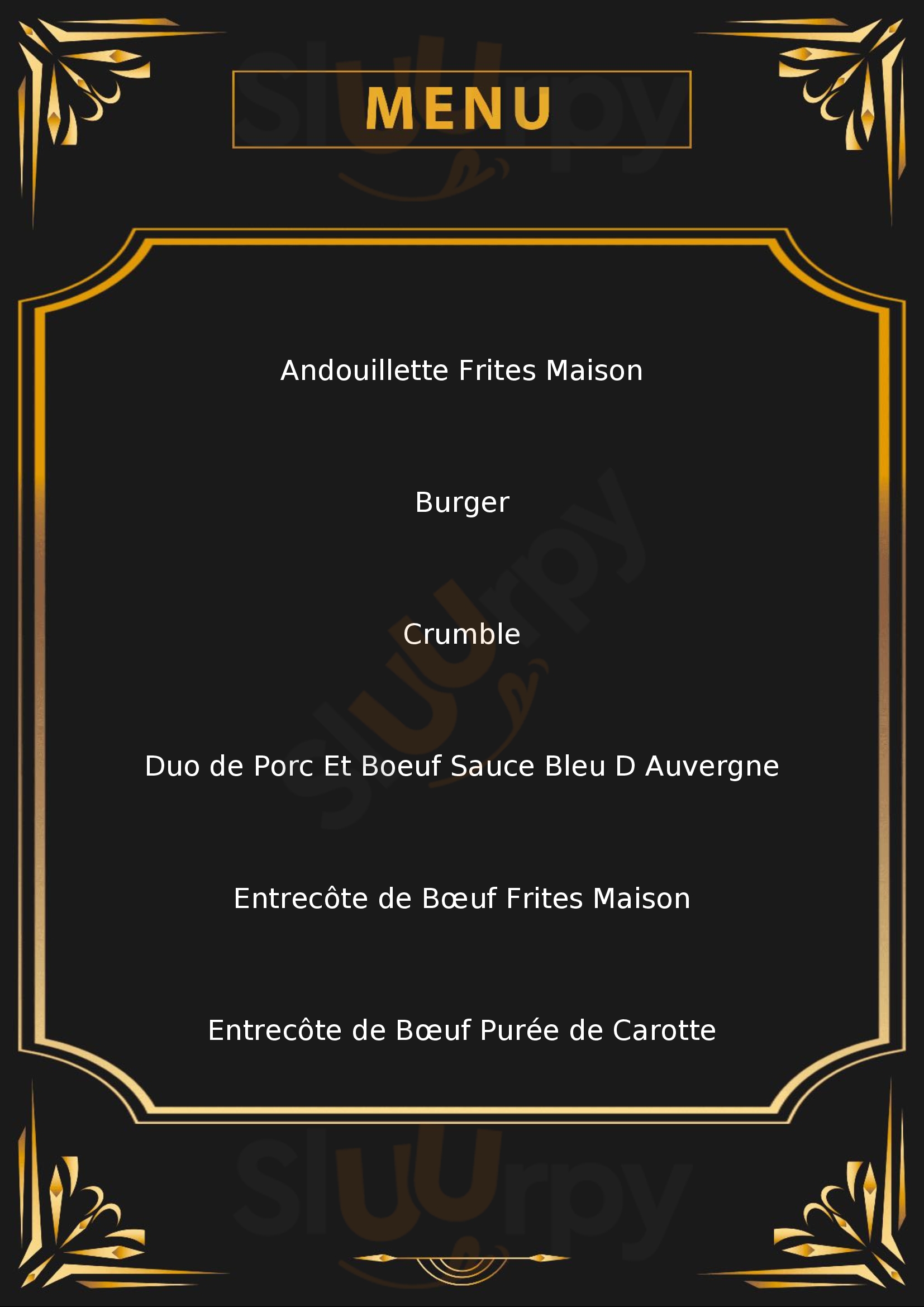 Brasserie Du Centre La Charite-sur-Loire Menu - 1