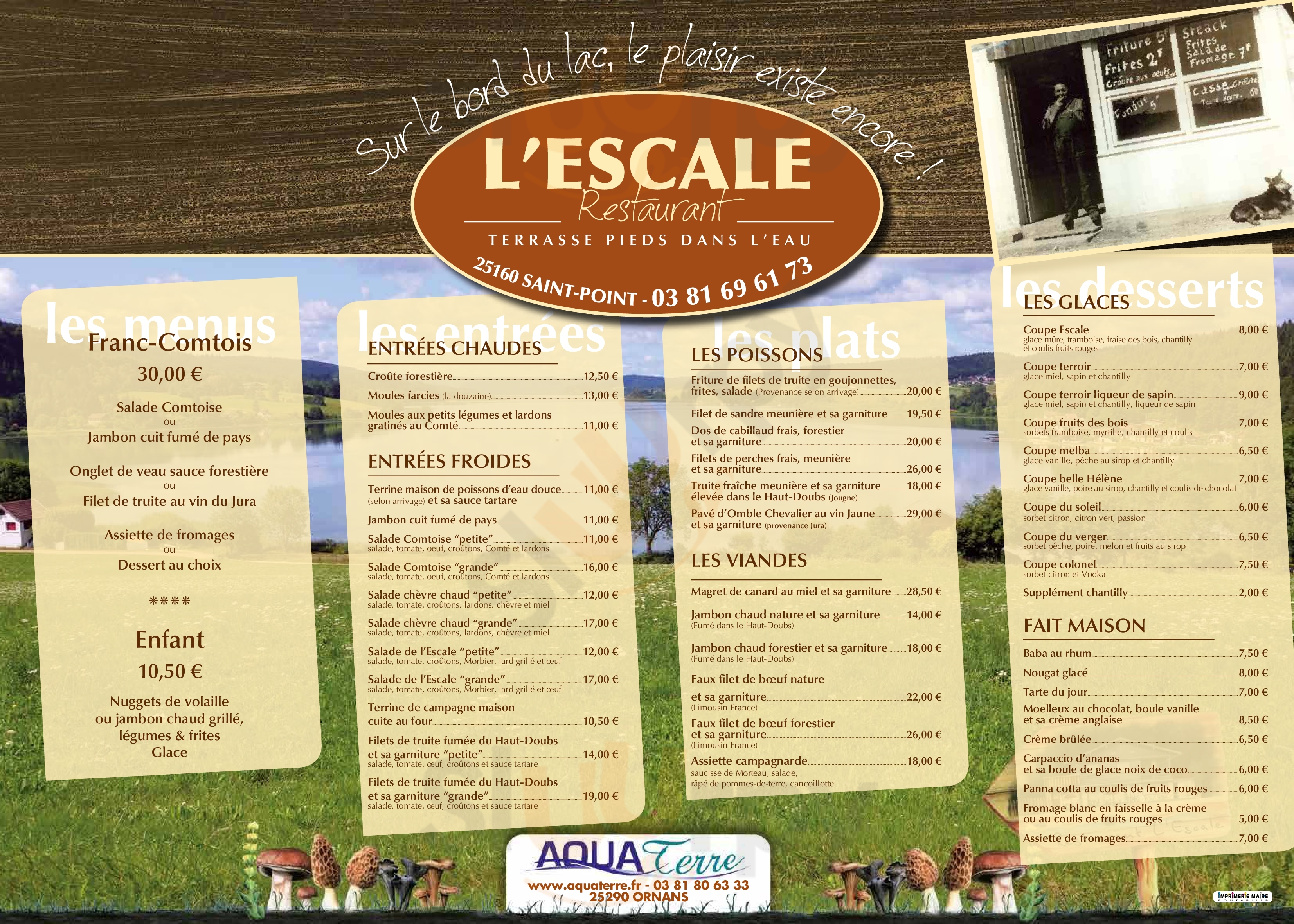 L'escale Chemillé Menu - 1