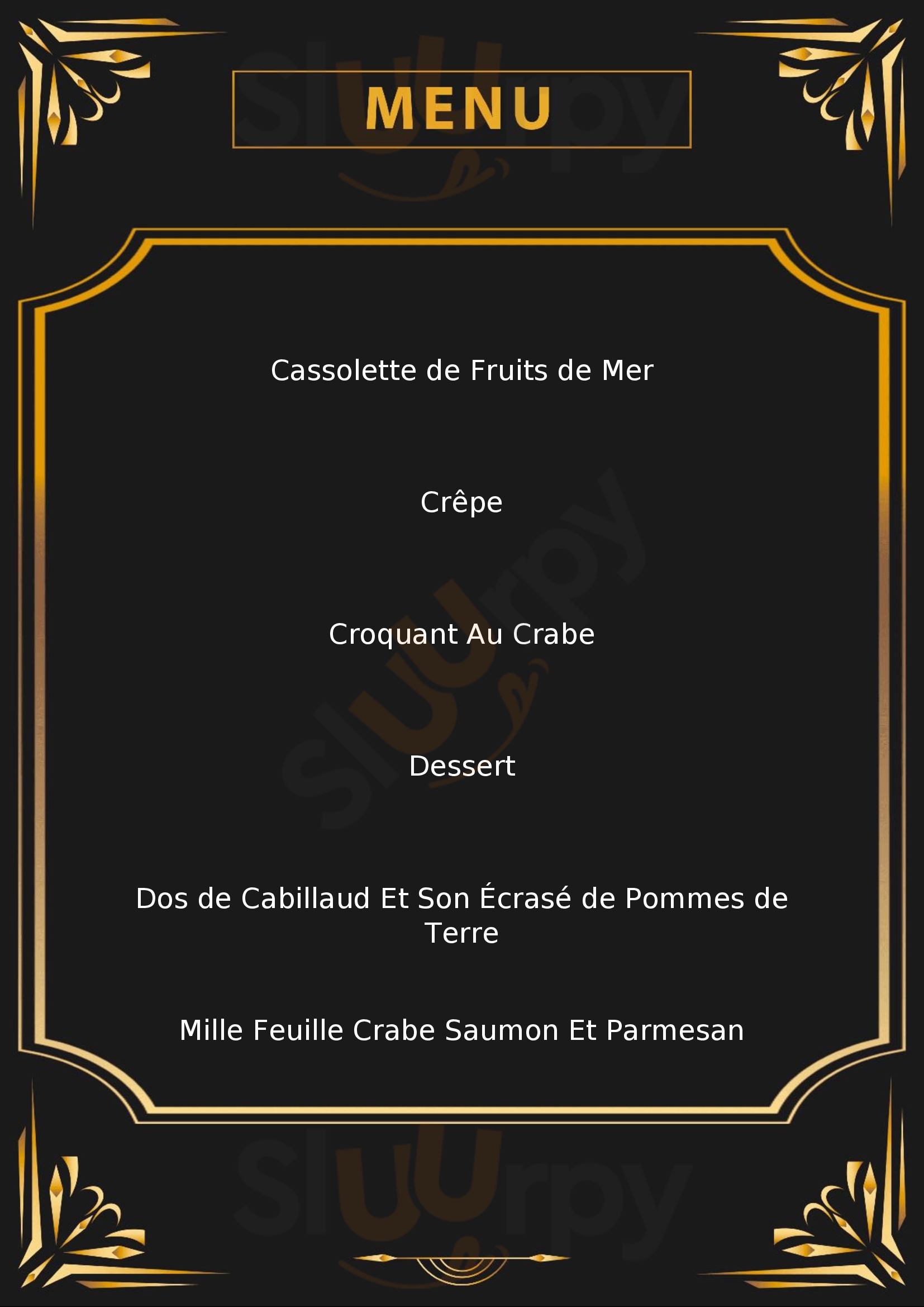 O Patio L'Aiguillon-sur-Mer Menu - 1