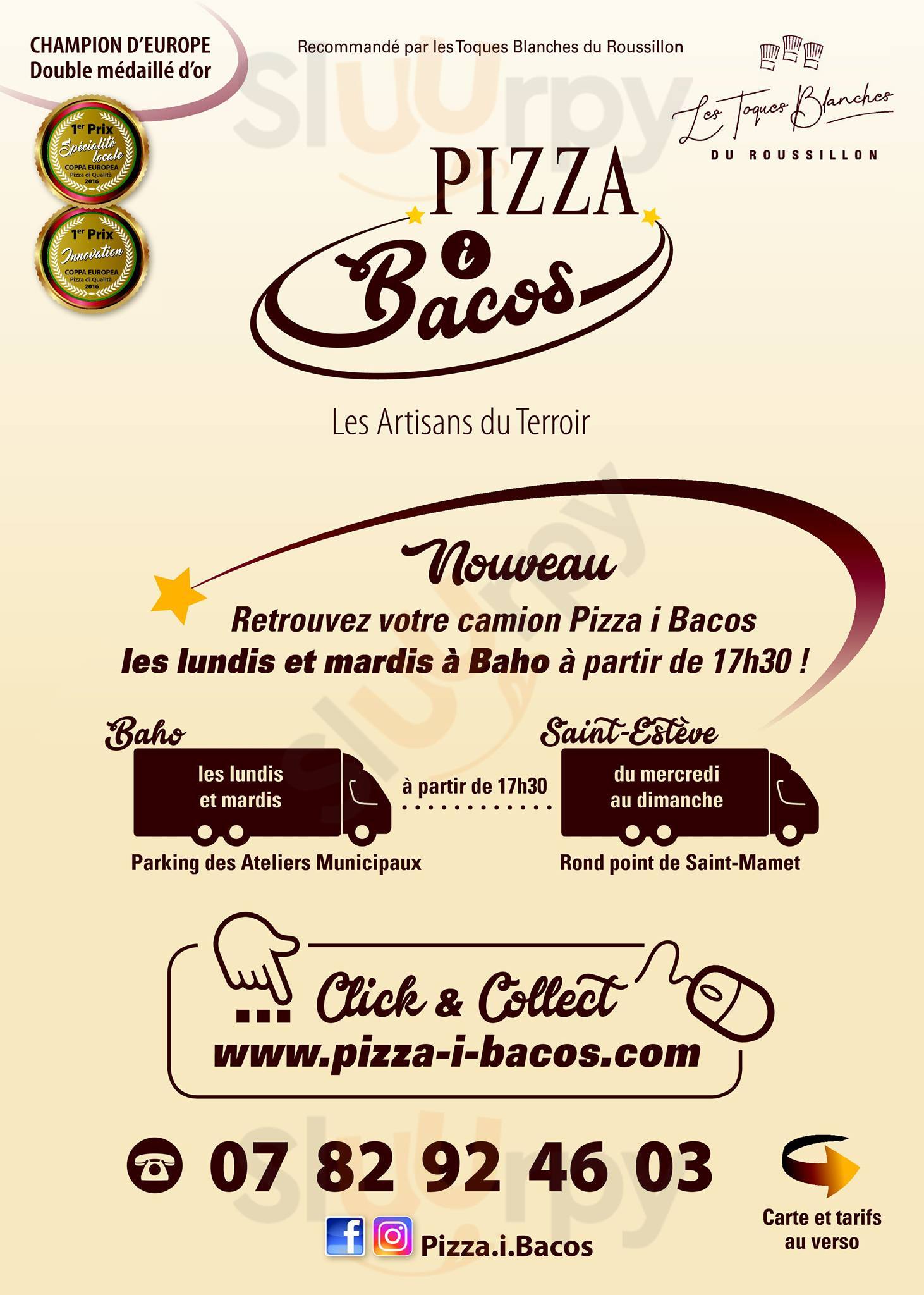 Pizza I Bacos Saint-Estève Menu - 1