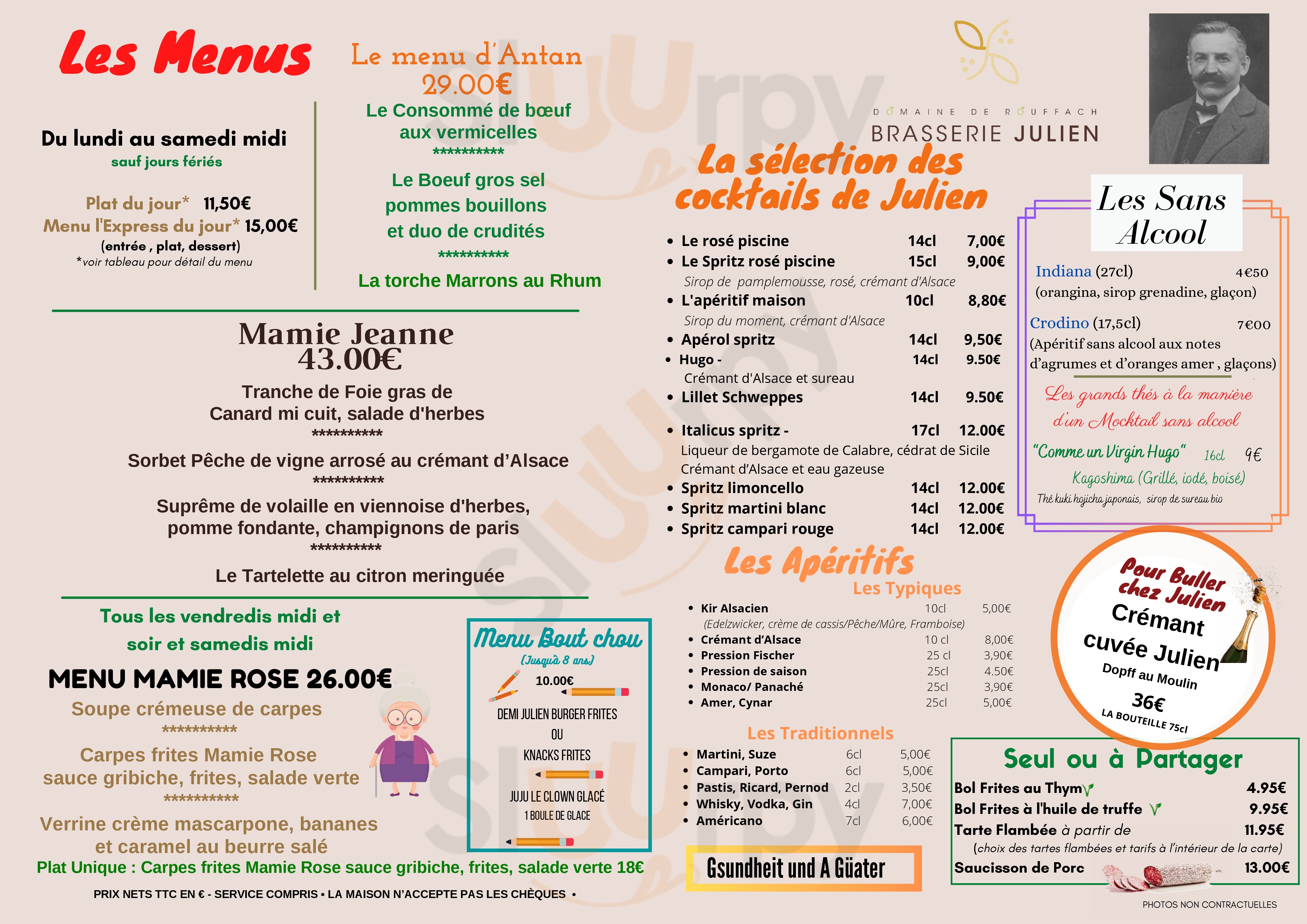 Chez Julien  Rouffach Menu - 1