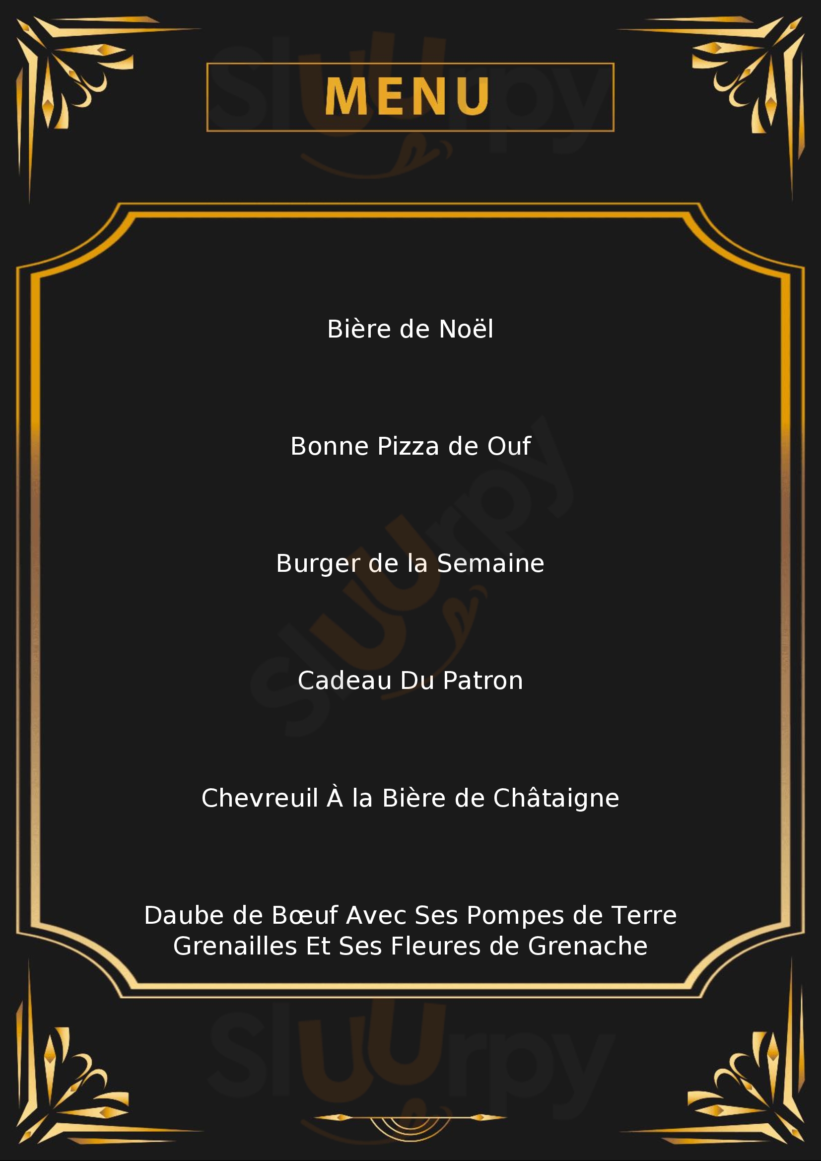 La Bonne Franquette La Talaudiere Menu - 1