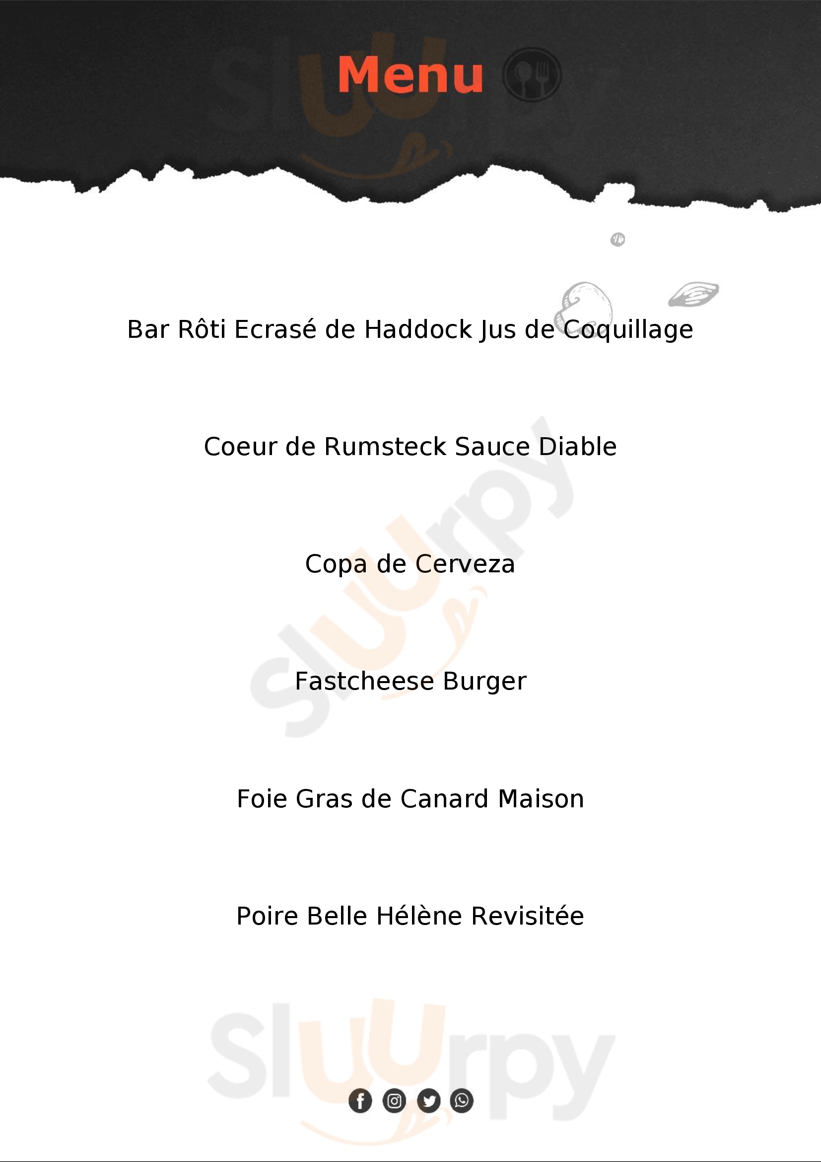 Auberge Du Grand Champ Montmarault Menu - 1