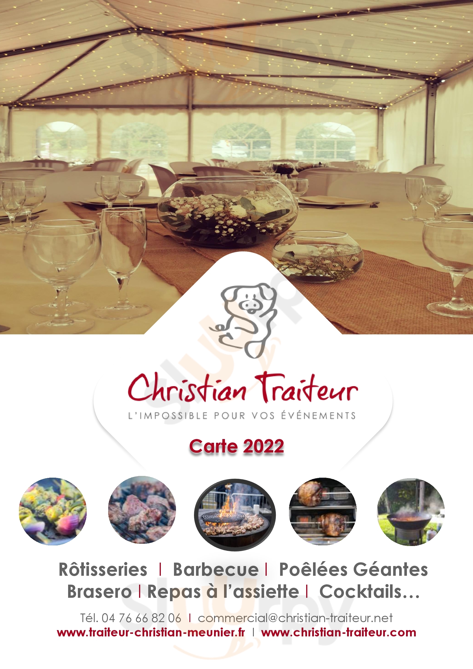 Christian Traiteur Le Corbier Menu - 1