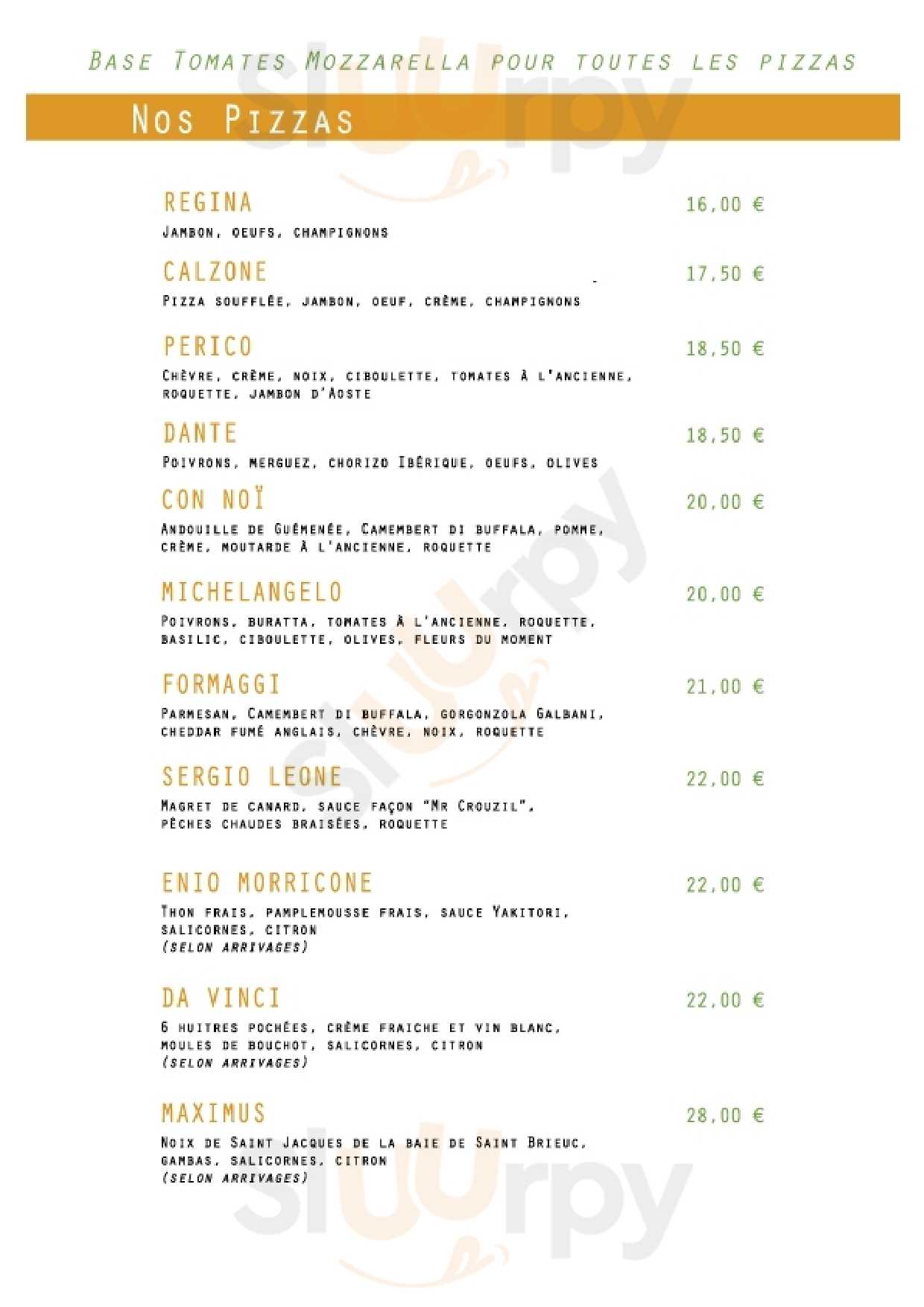 Le Chez Nous Lancieux Menu - 1