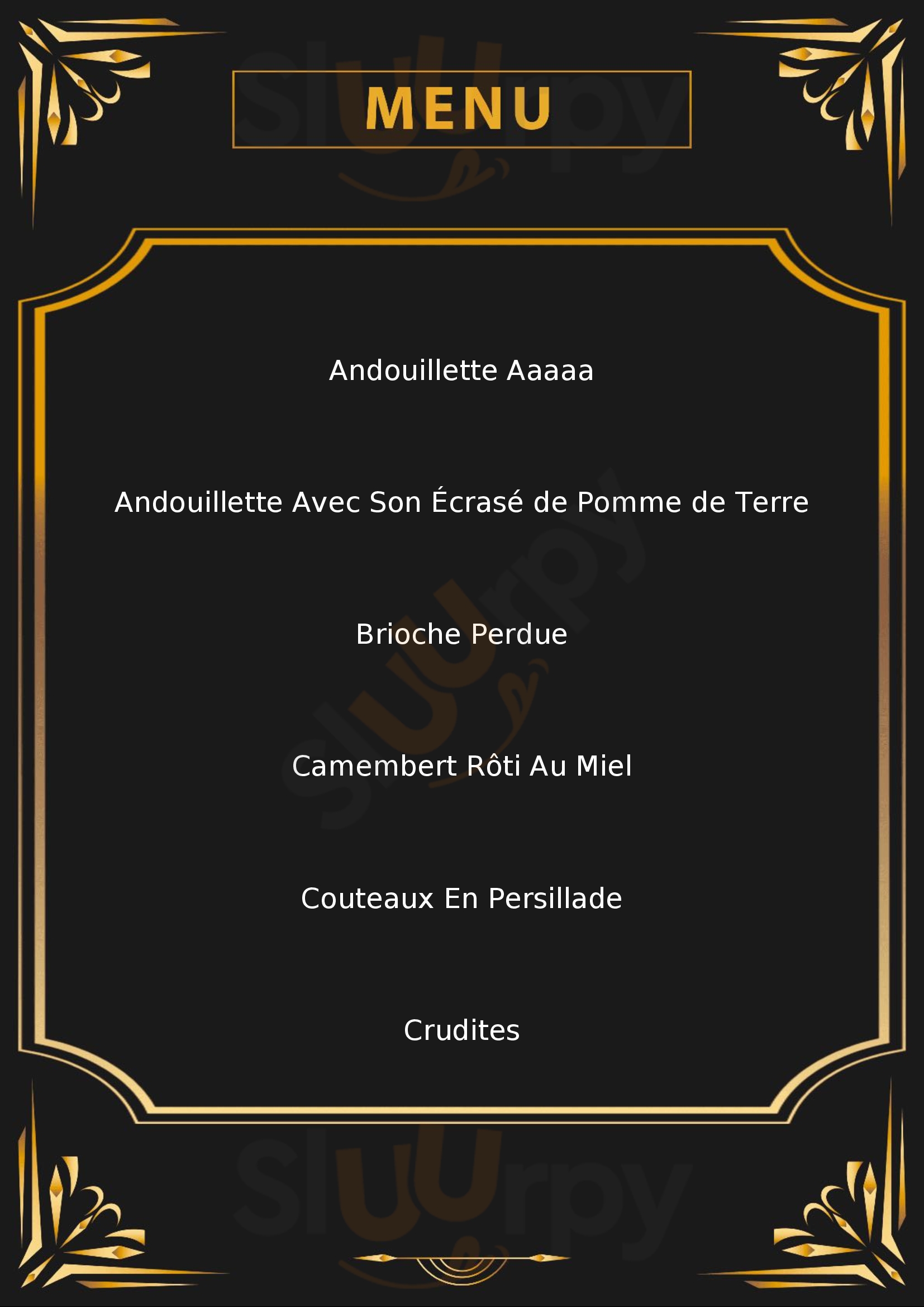 Cotes Et Bouchons Héric Menu - 1