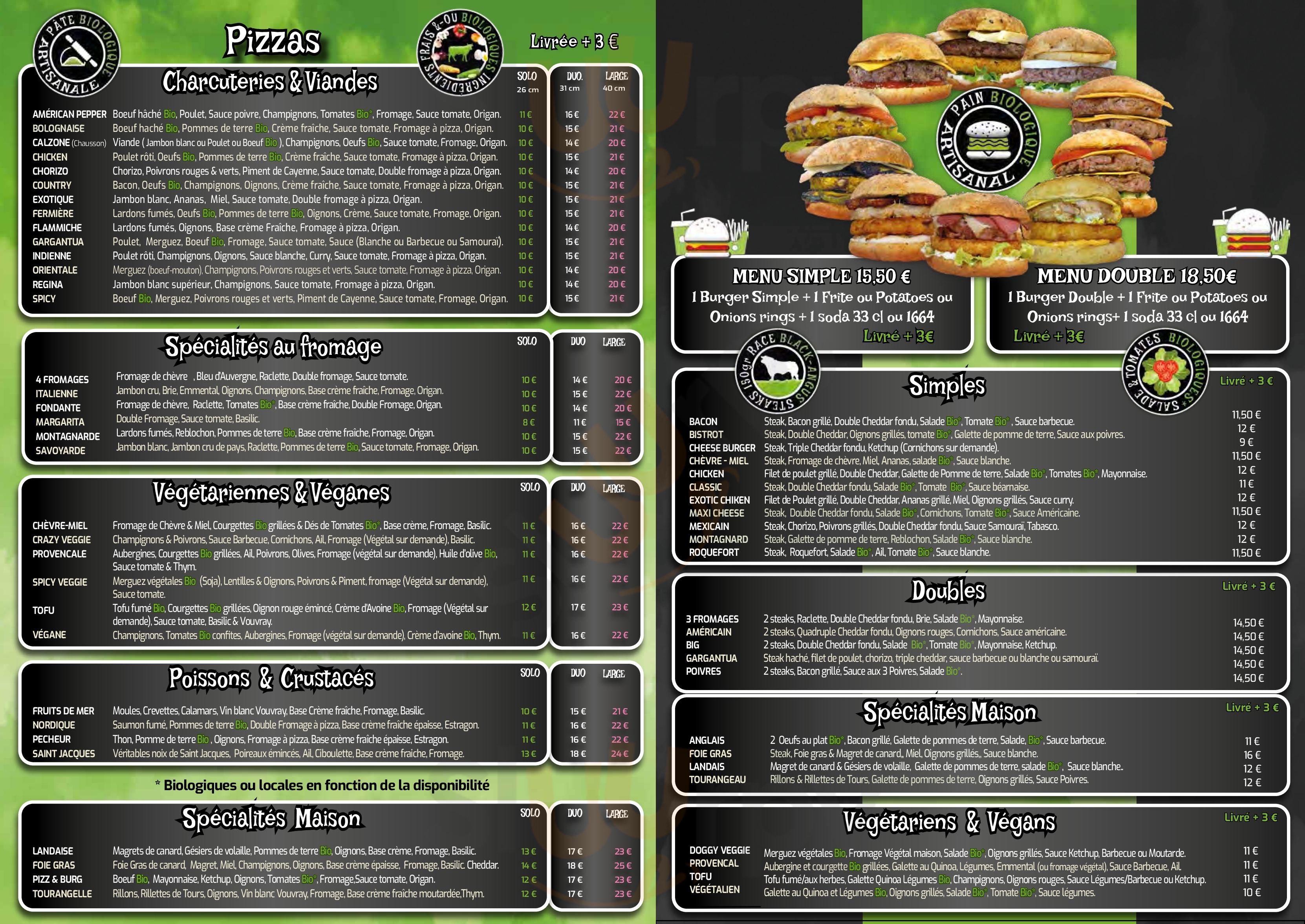 Burg Et Pizz La Riche Menu - 1