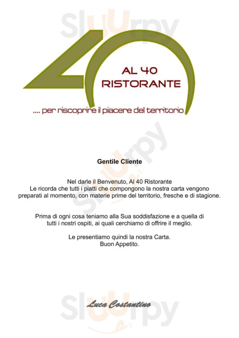 Al 40 Ristorante, Pinerolo