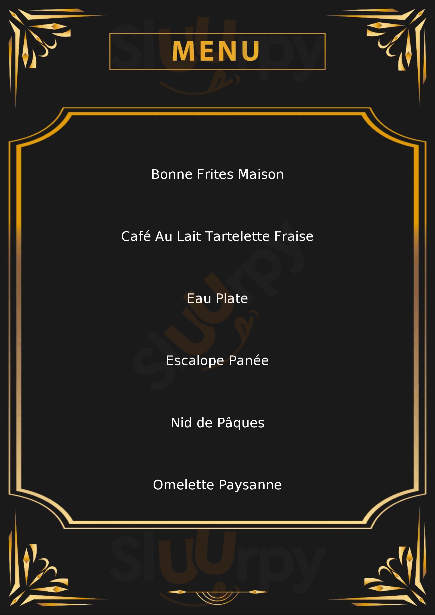 Culture Pain Clouange Menu - 1