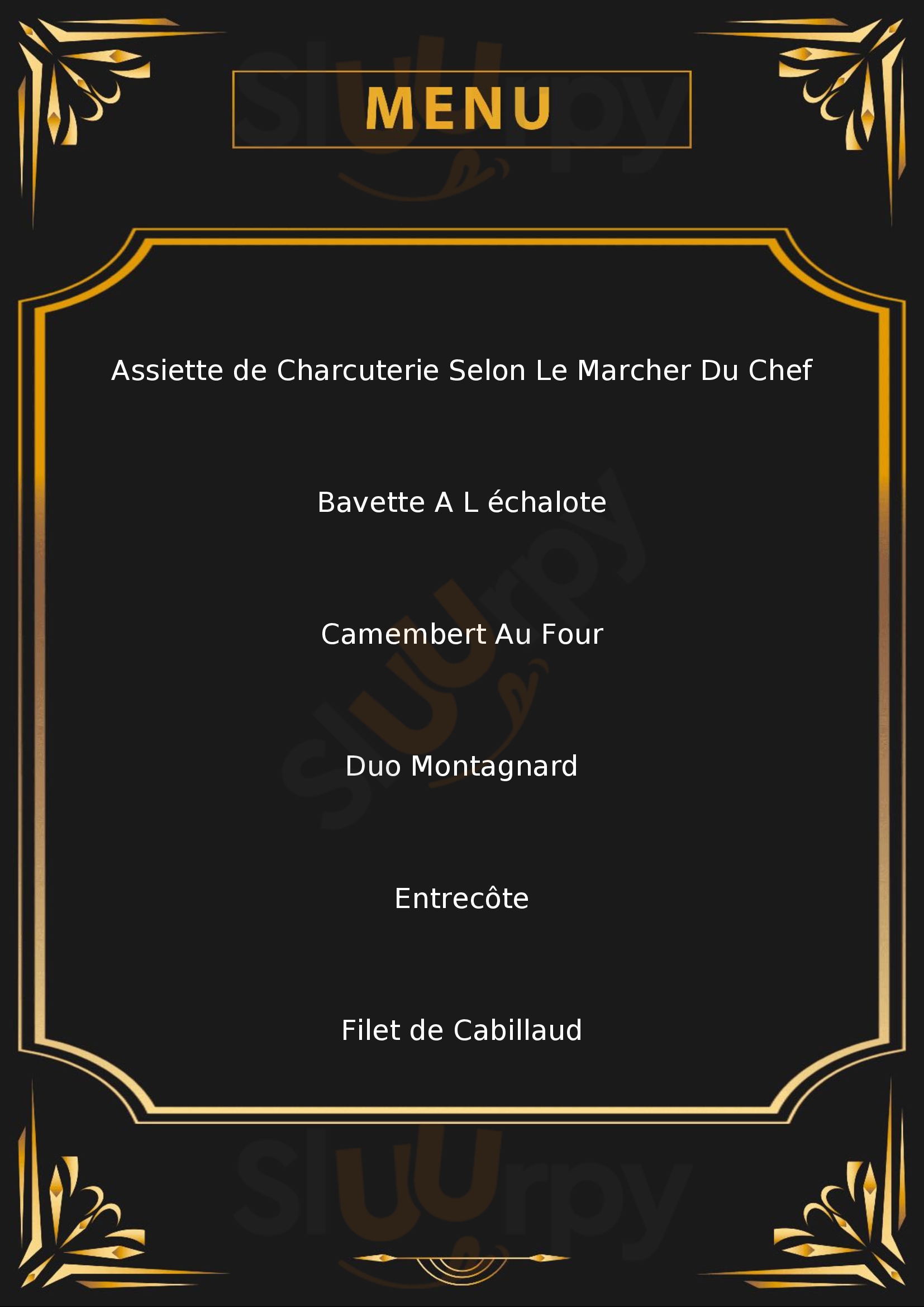 Le Montagnard Andon Menu - 1