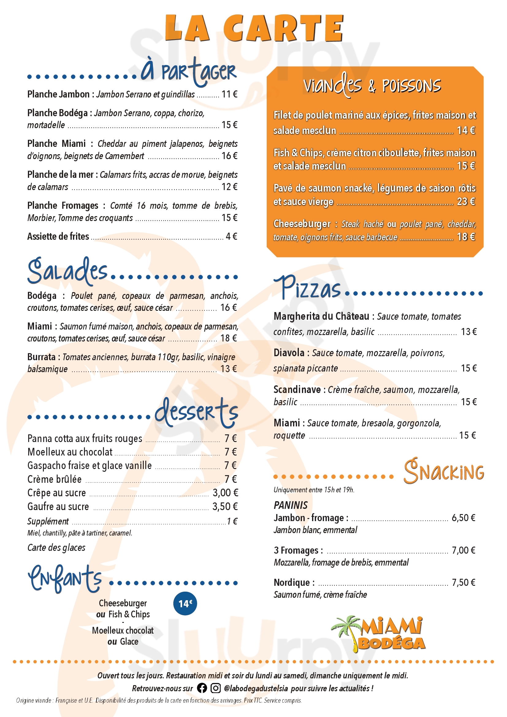 La Bodega Saint-Sylvestre-sur-Lot Menu - 1