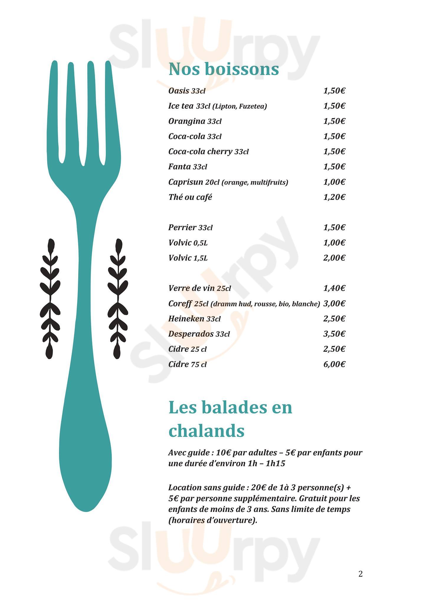 Le Pays Noir La Chapelle-des-Marais Menu - 1