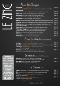 Brasserie Pizzeria Le Zinc, Bassens