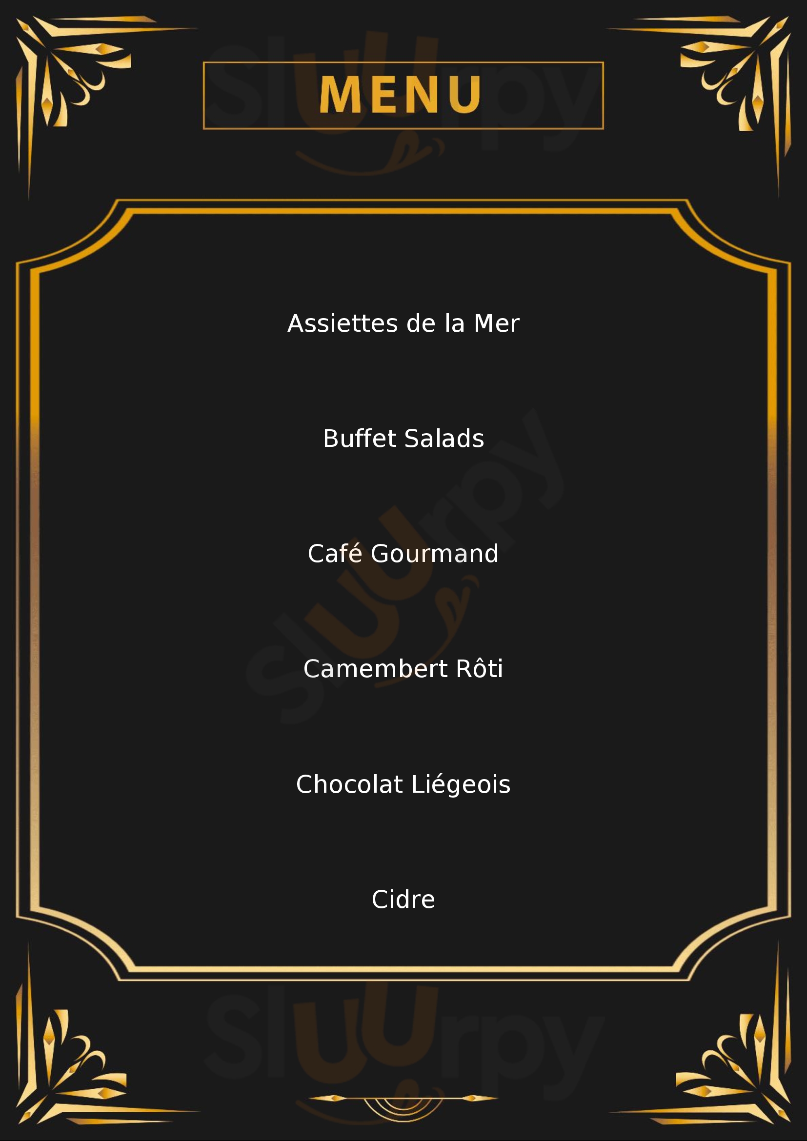 Poivre Rouge Loon Plage Menu - 1