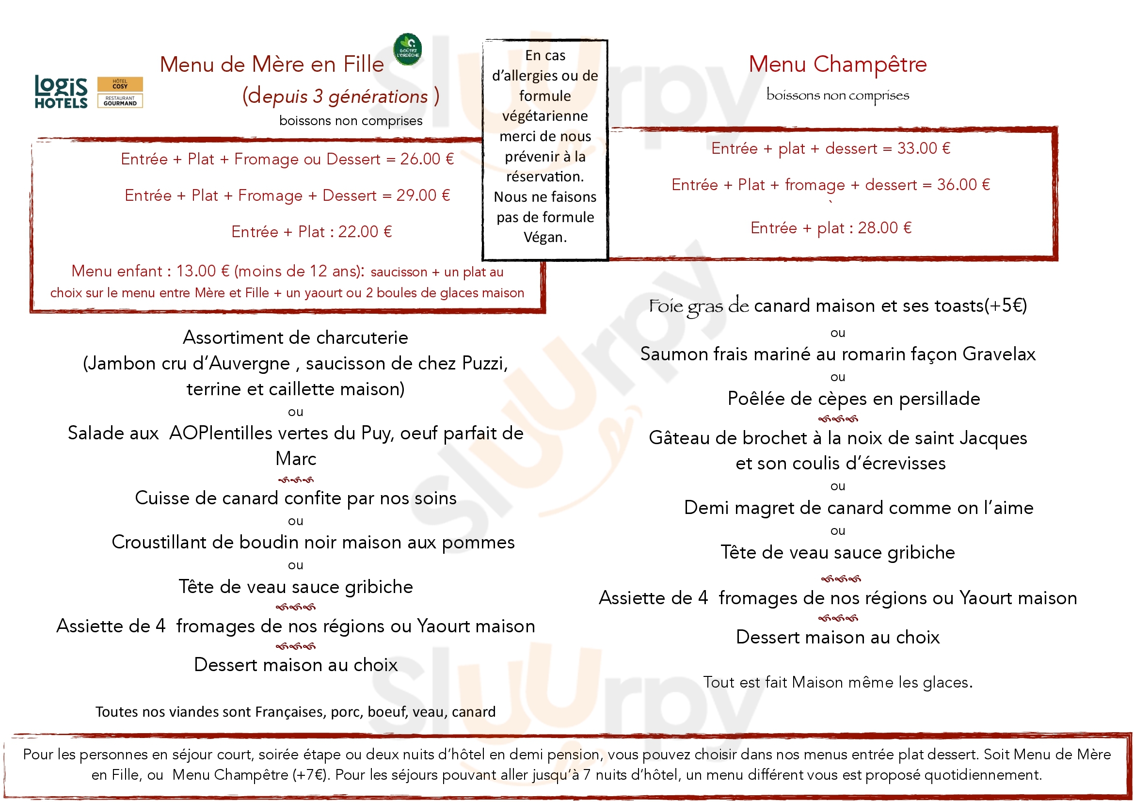 Le Provence Lanarce Menu - 1