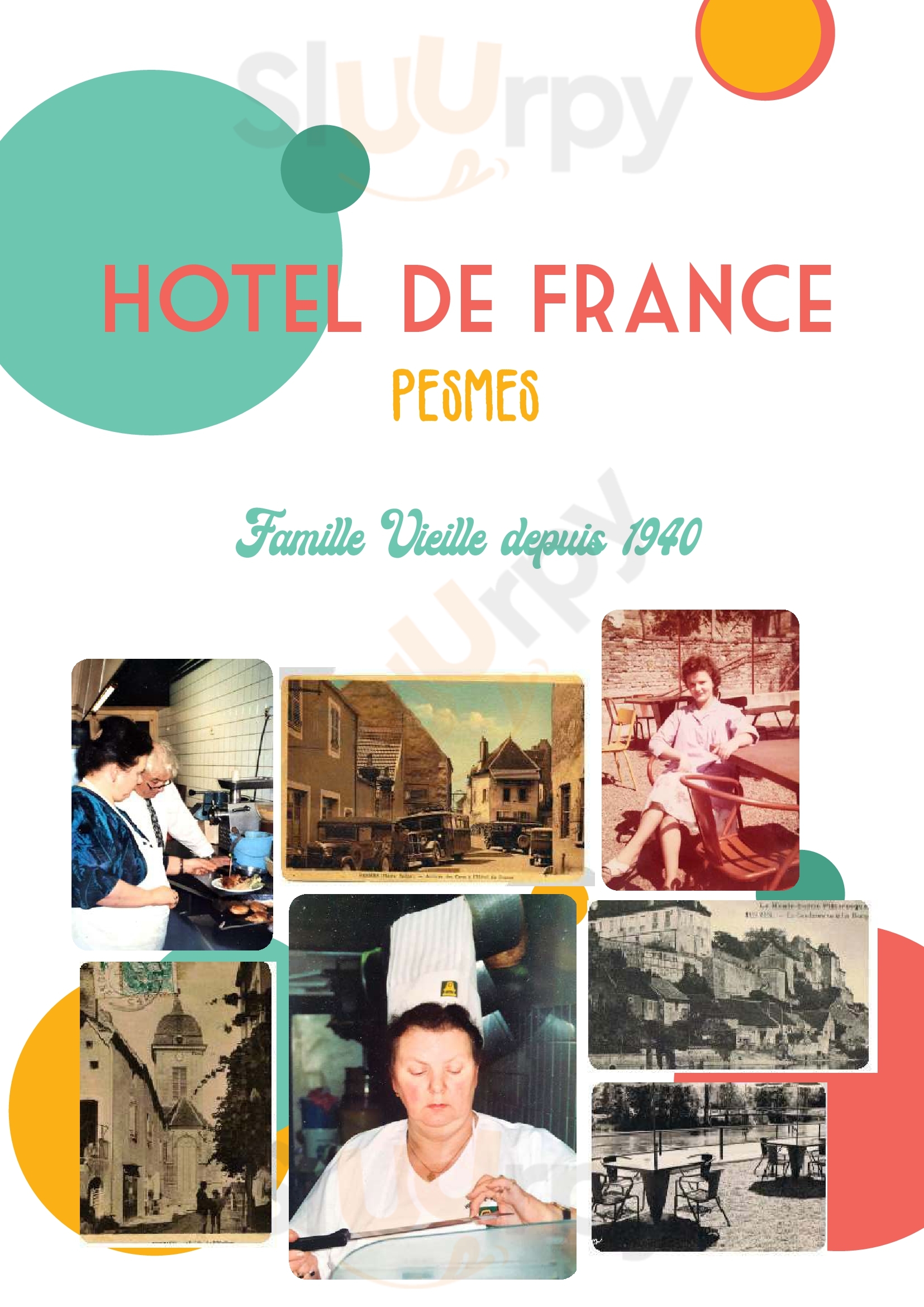 Hôtel De France Vieille Frères Pesmes Menu - 1