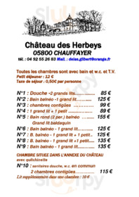 Chateau Des Herbeys, Chauffayer