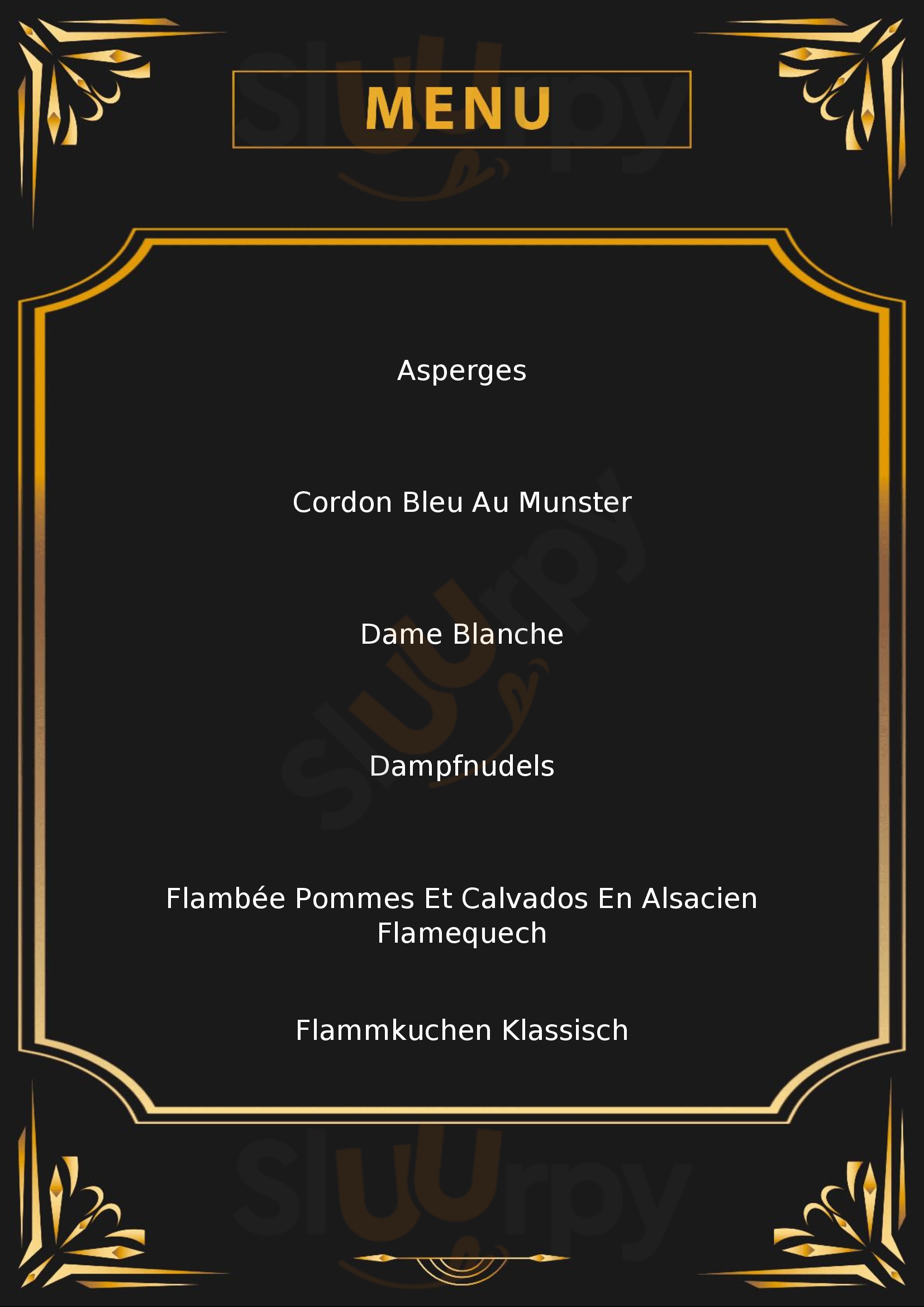 Le Flammestuebel Offendorf Menu - 1